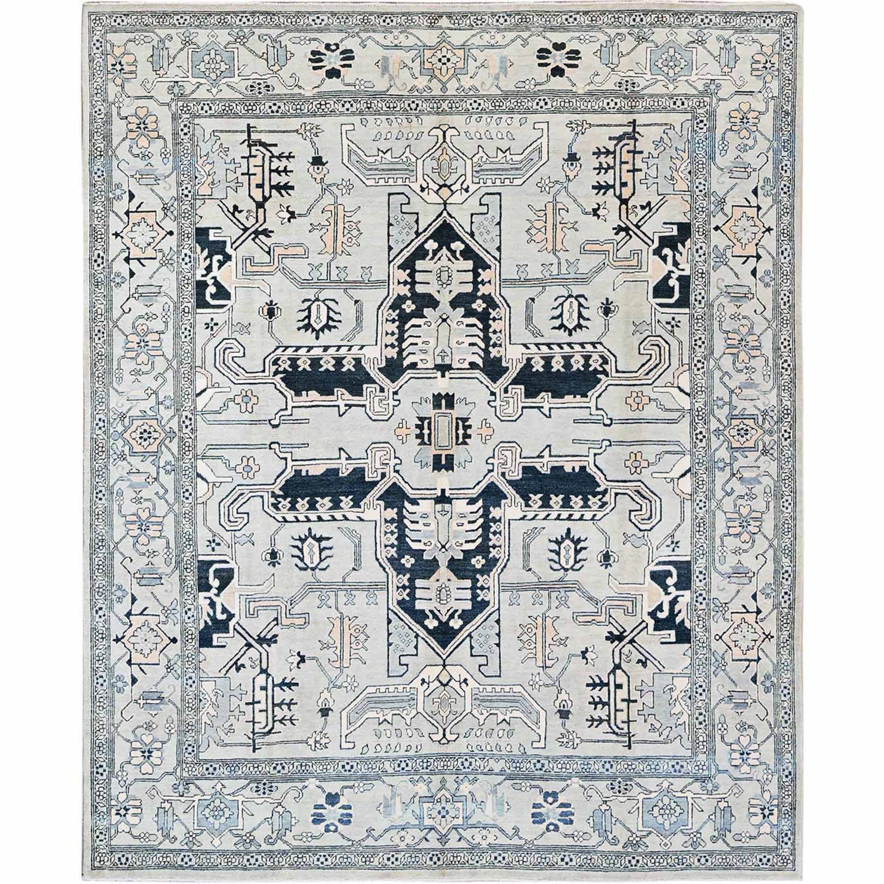 Heriz-Hand-Knotted-Rug-1605