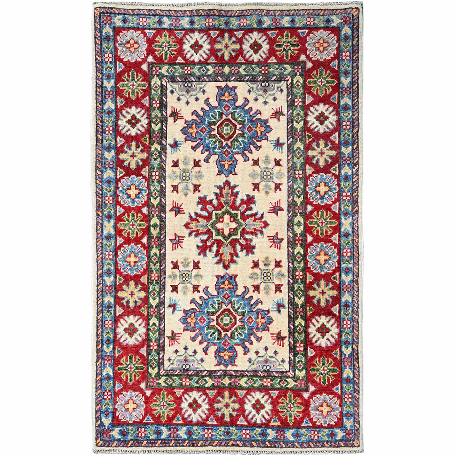 Kazak-Hand-Knotted-Rug-1965