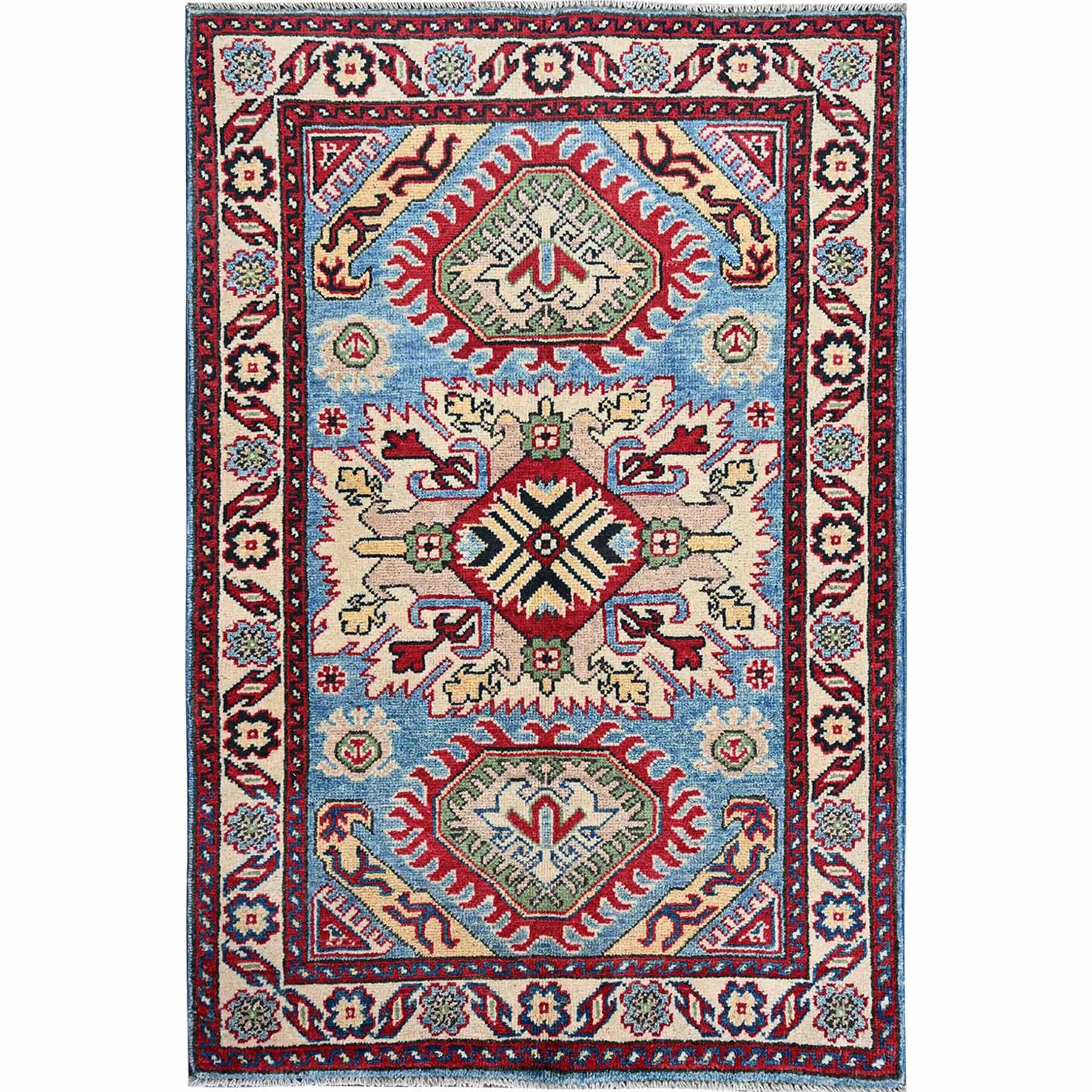 Kazak-Hand-Knotted-Rug-1985