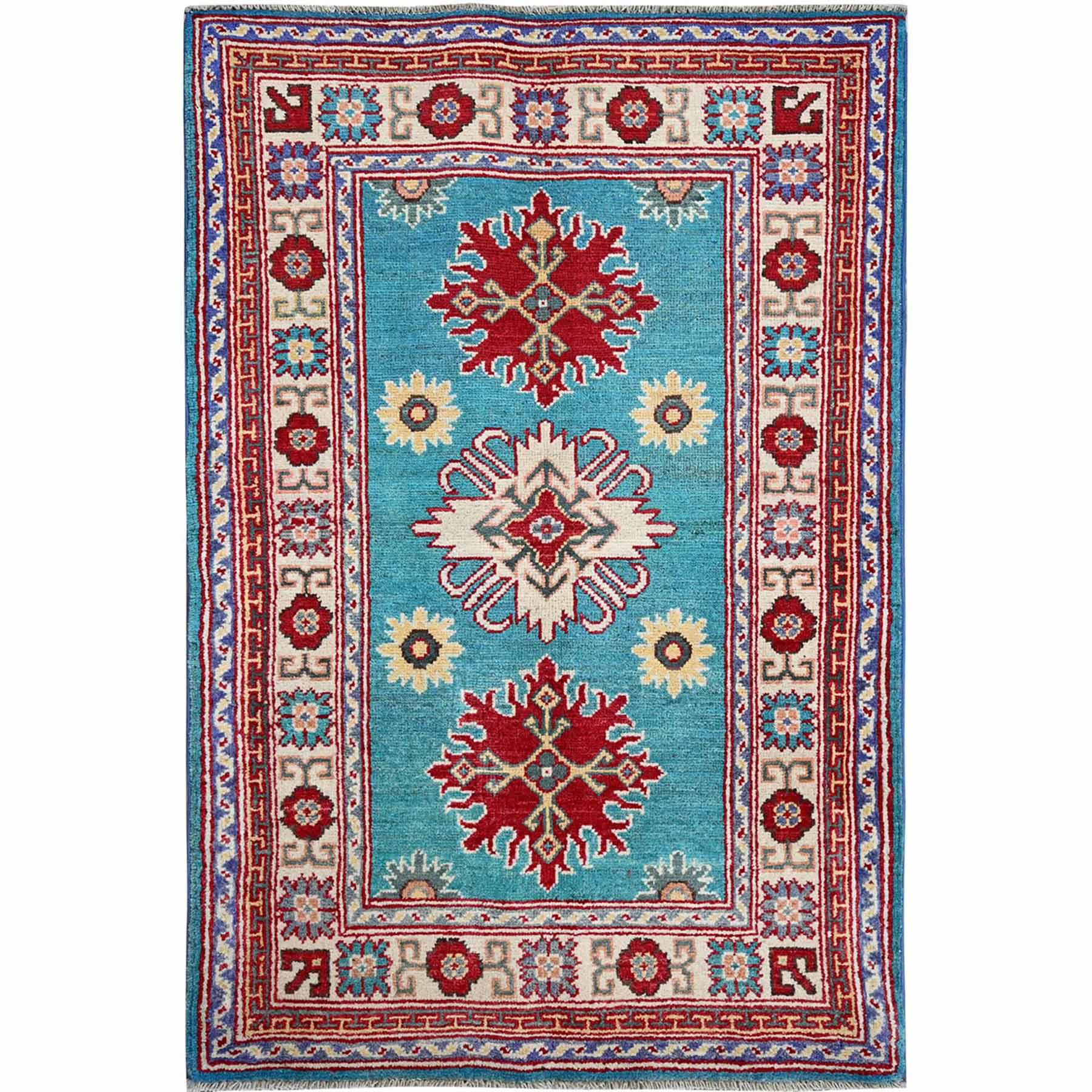 Kazak-Hand-Knotted-Rug-1990