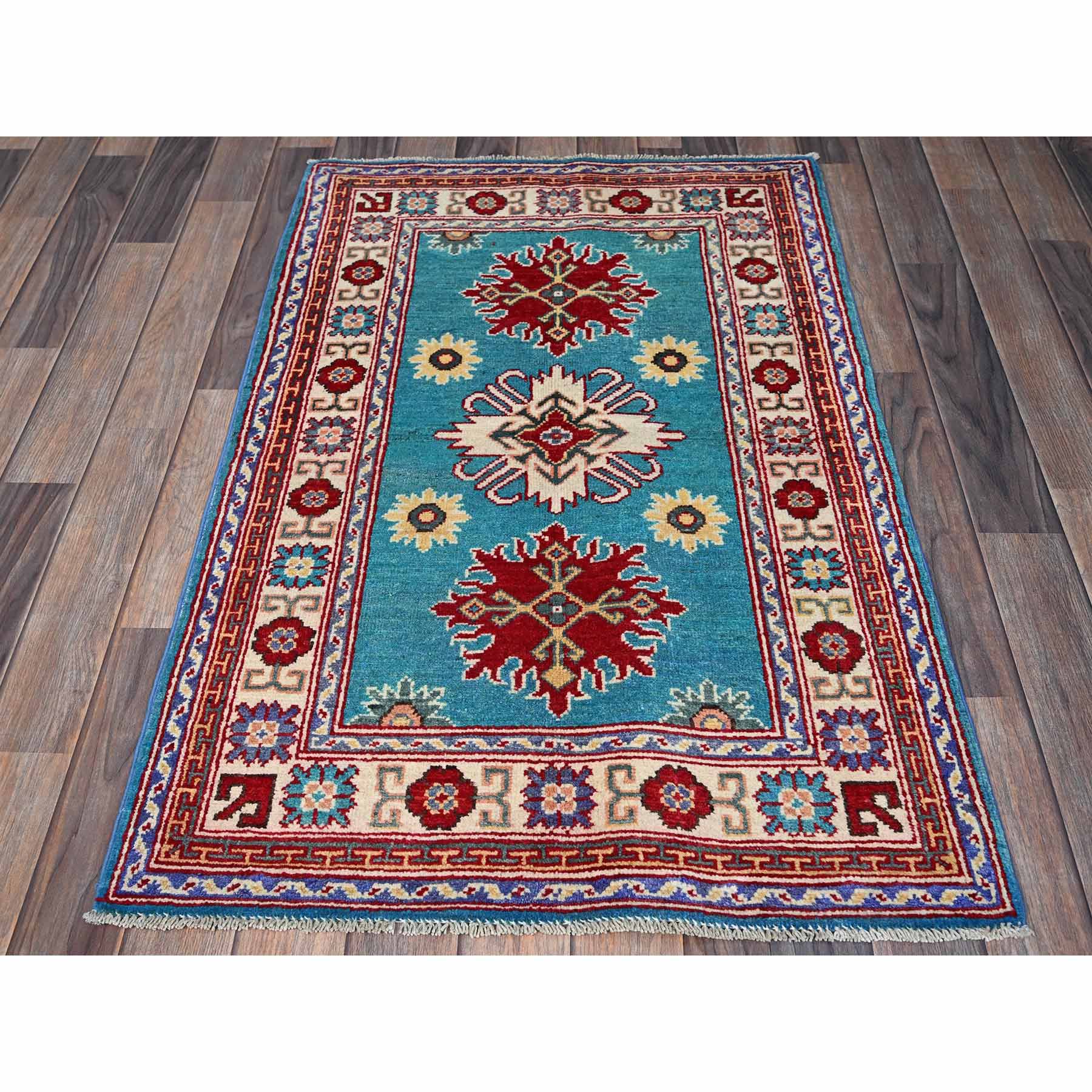 Kazak-Hand-Knotted-Rug-1990