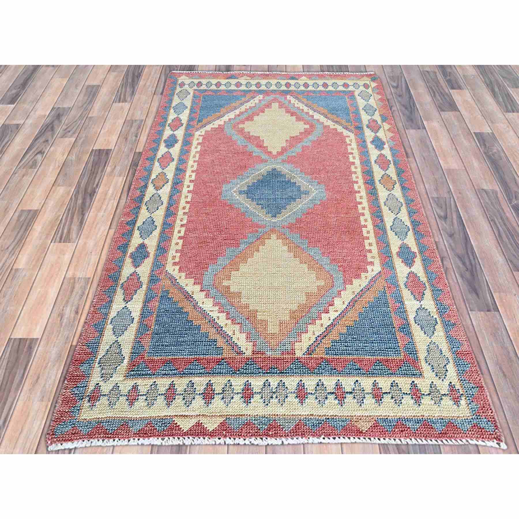 Tribal-Geometric-Hand-Knotted-Rug-1245