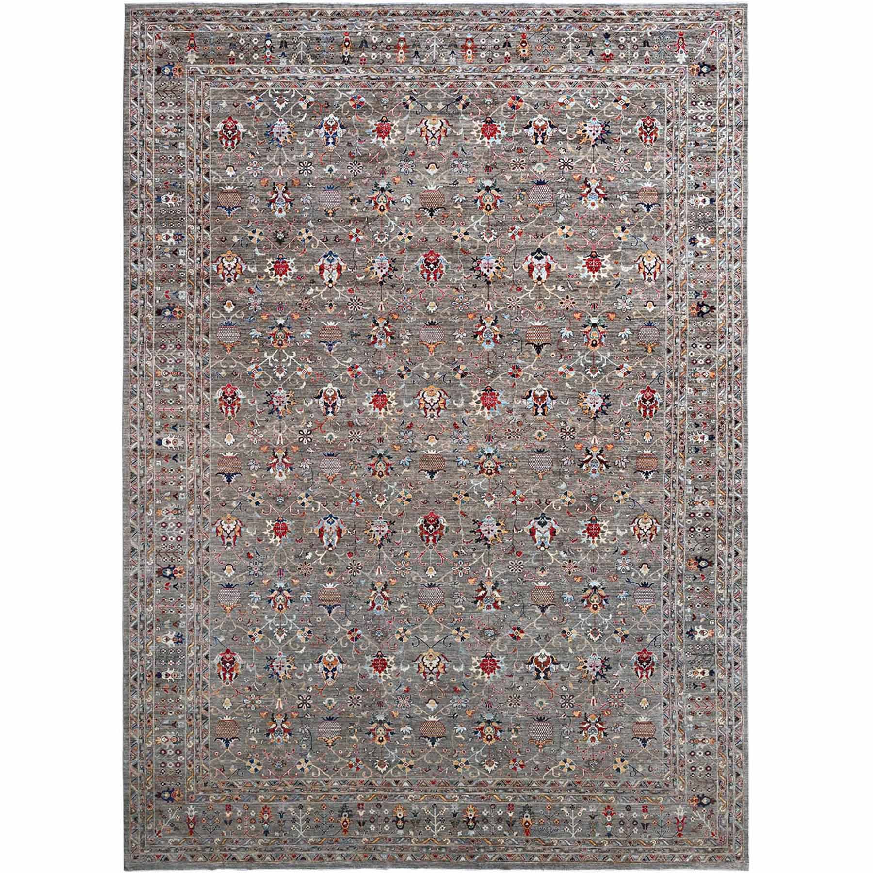 Tribal-Geometric-Hand-Knotted-Rug-610