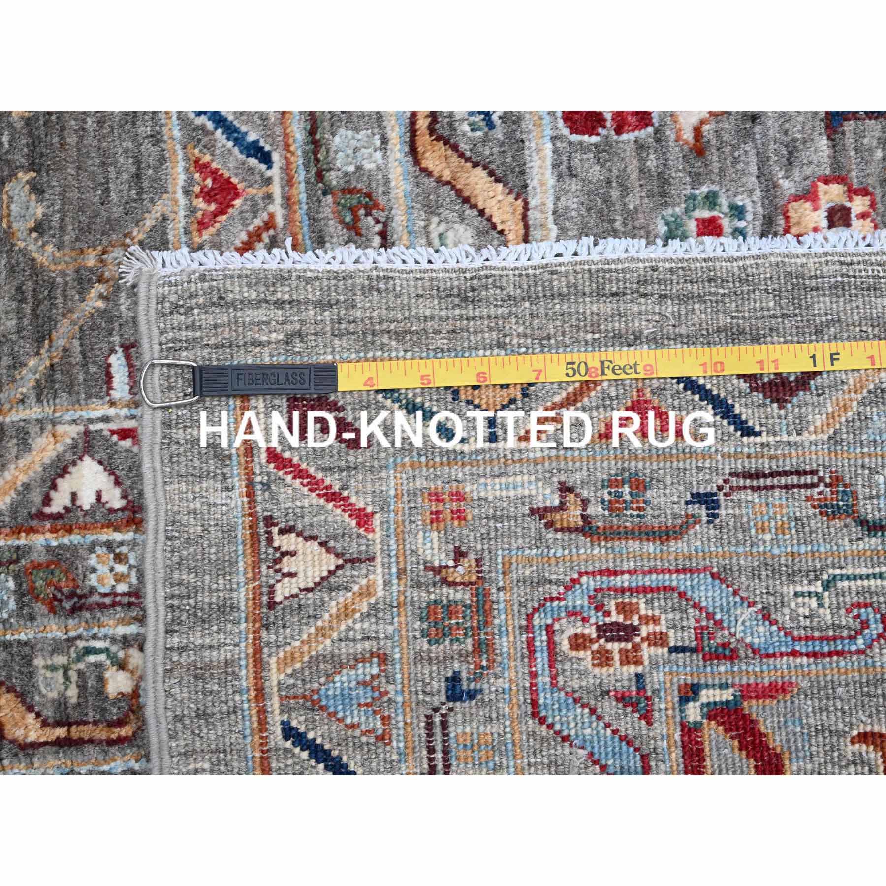 Tribal-Geometric-Hand-Knotted-Rug-610