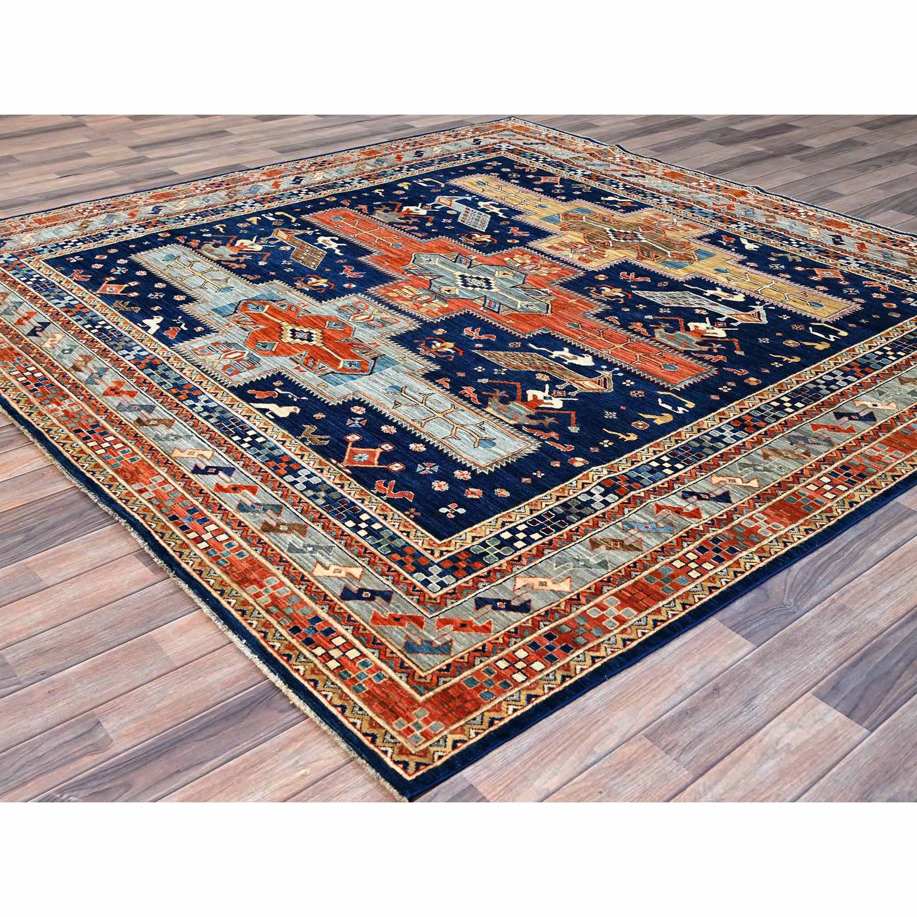 Tribal-Geometric-Hand-Knotted-Rug-725