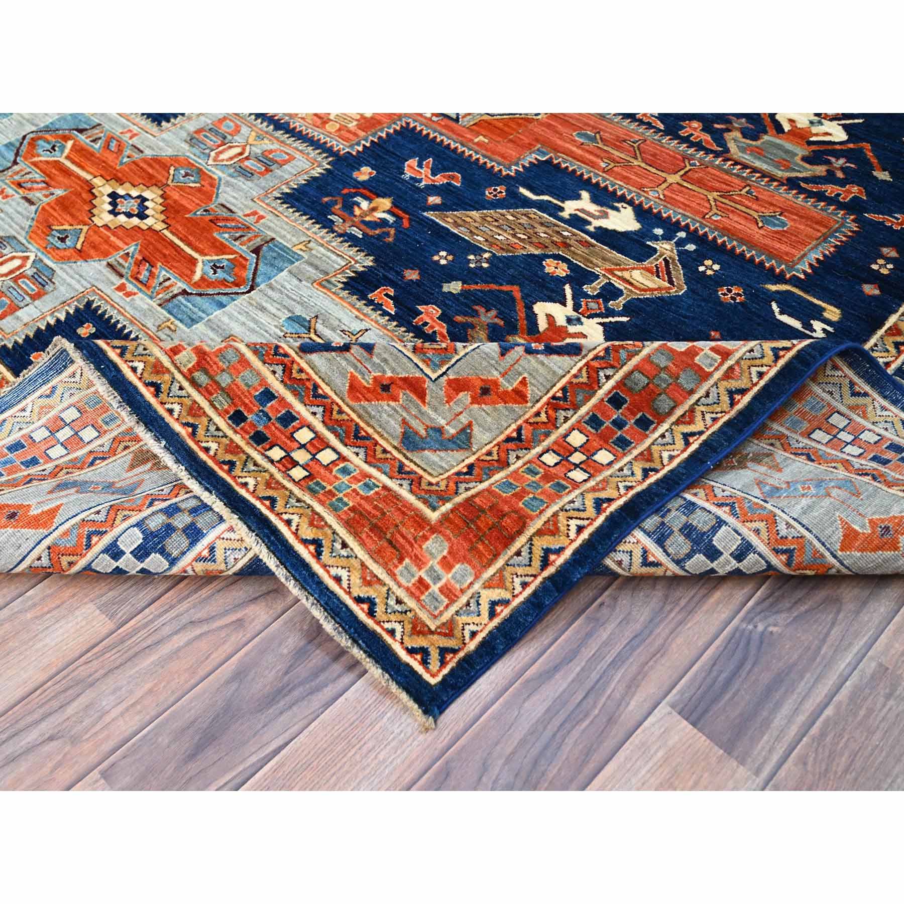 Tribal-Geometric-Hand-Knotted-Rug-725