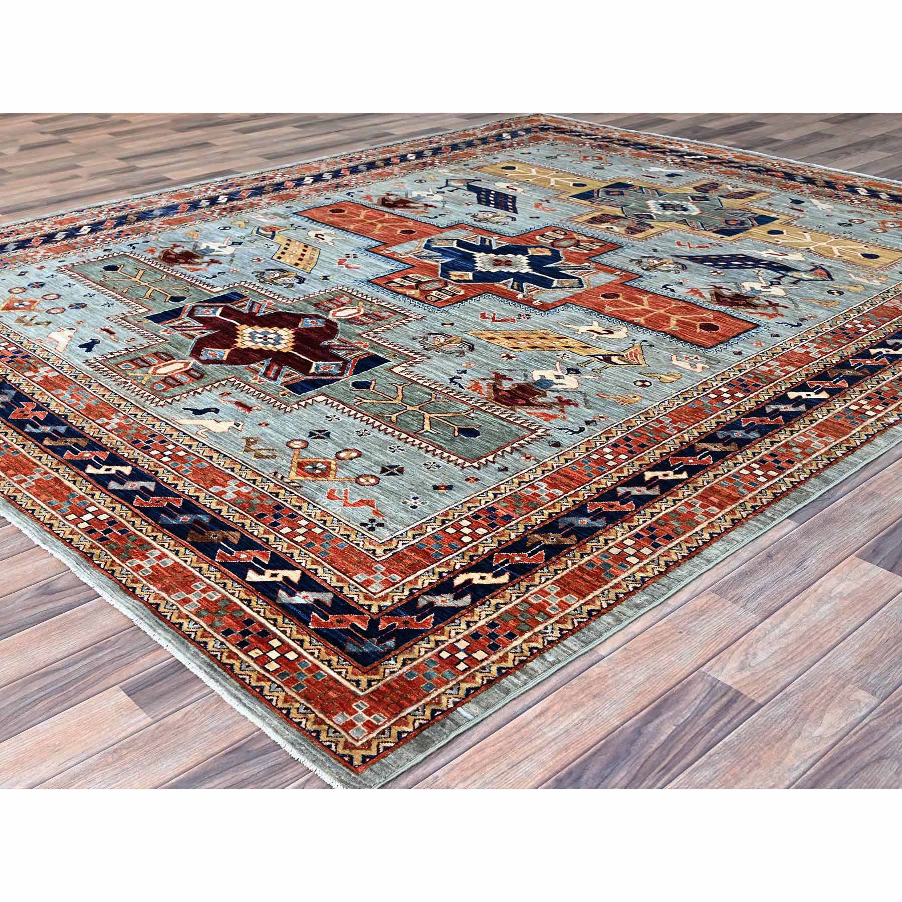 Tribal-Geometric-Hand-Knotted-Rug-785