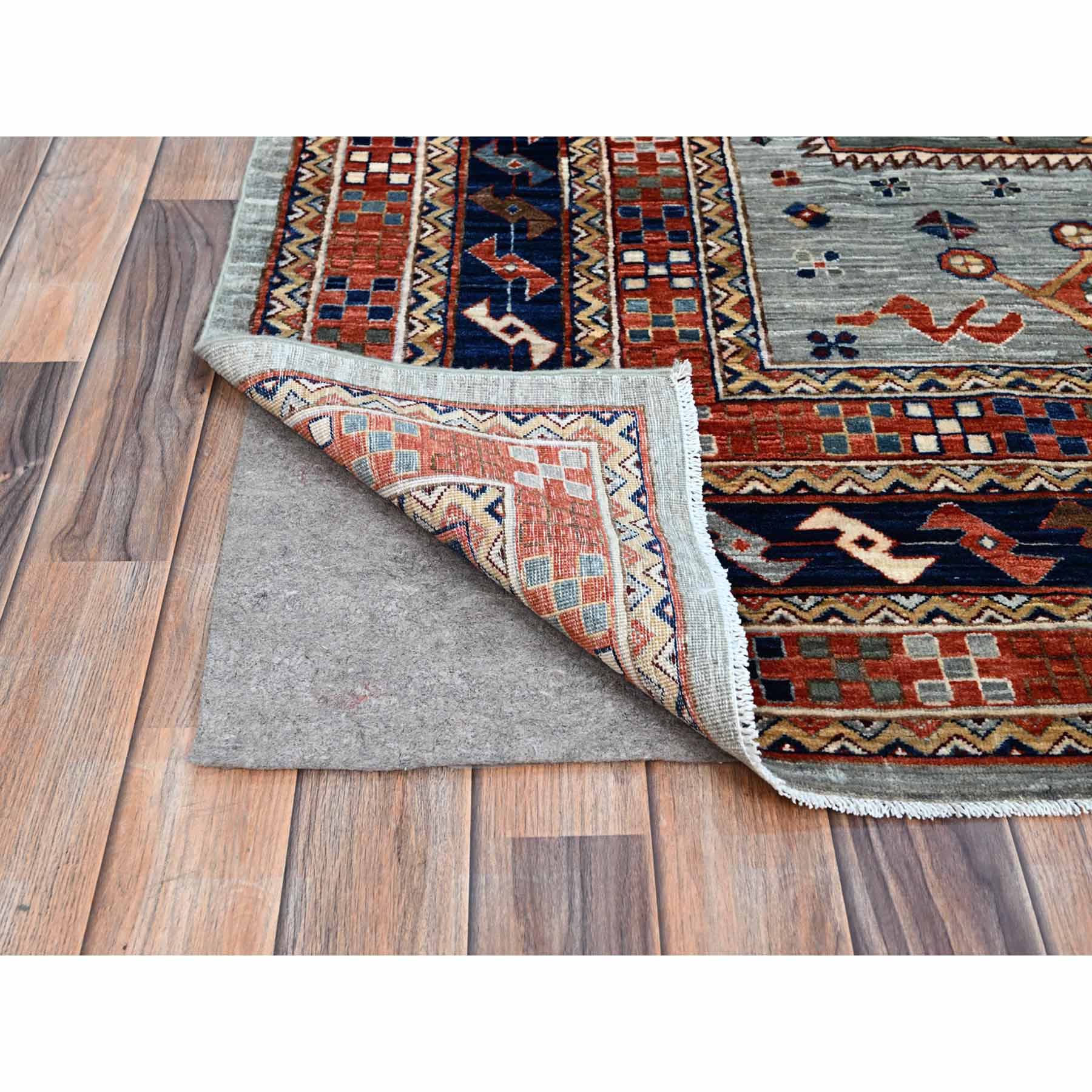 Tribal-Geometric-Hand-Knotted-Rug-785