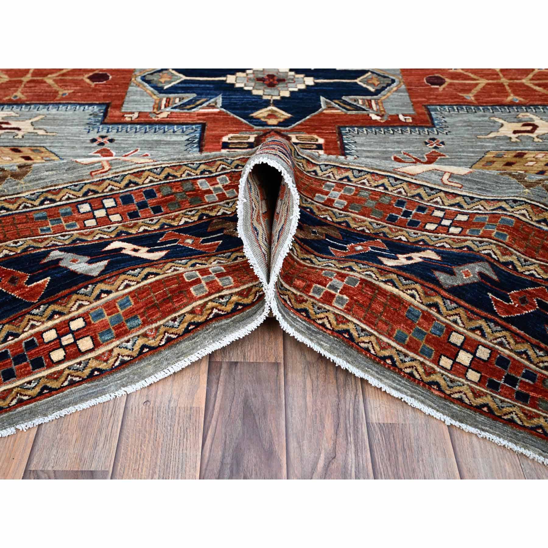 Tribal-Geometric-Hand-Knotted-Rug-785