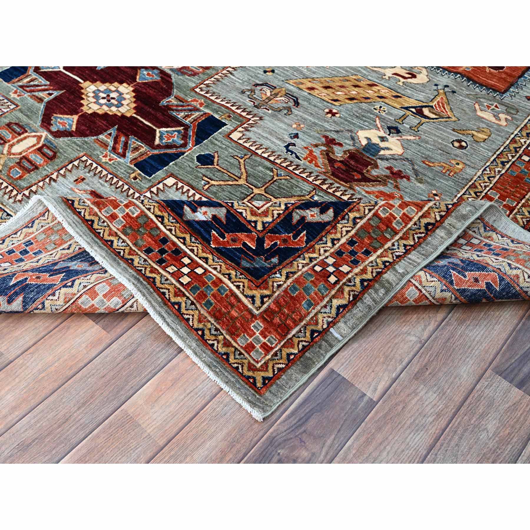 Tribal-Geometric-Hand-Knotted-Rug-785