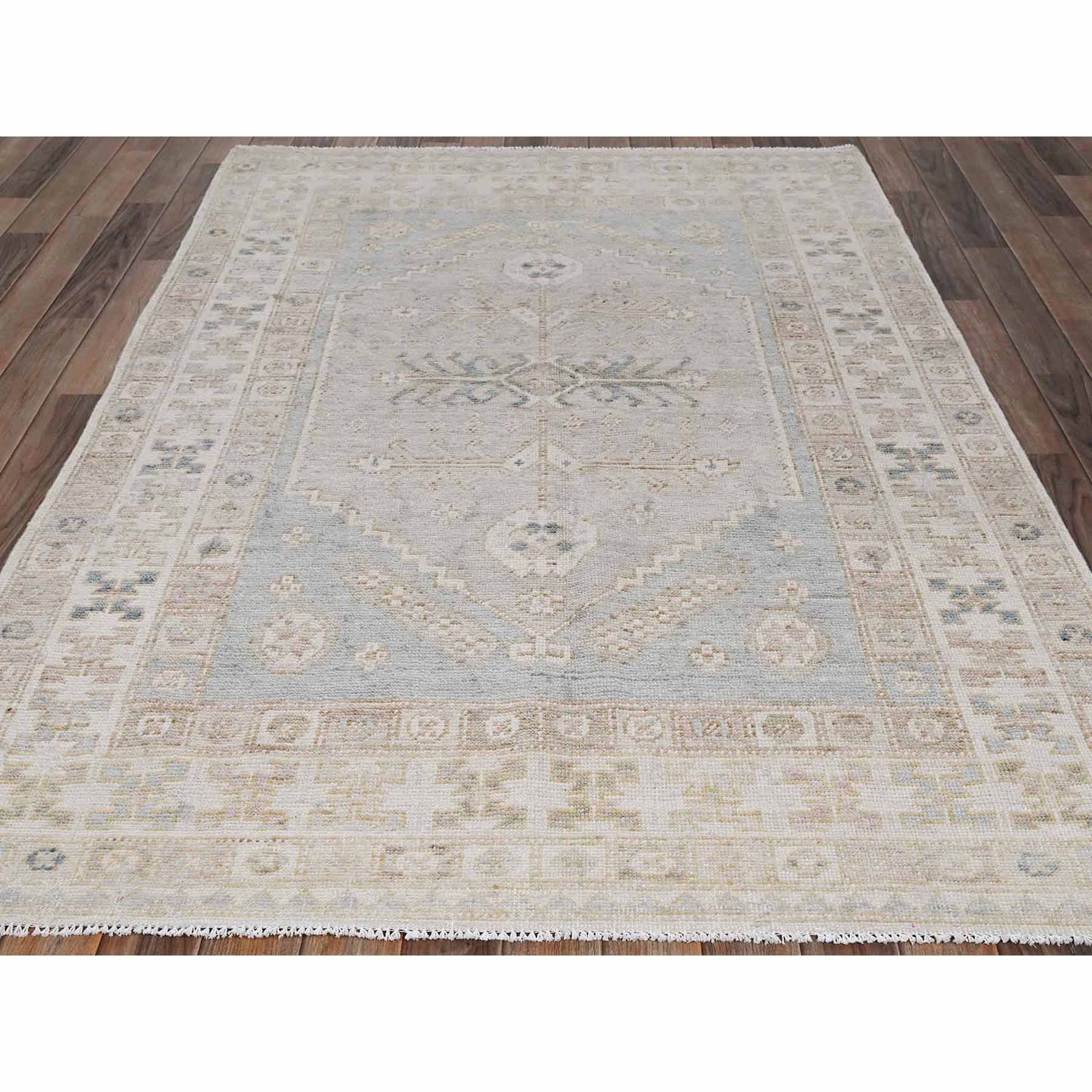 Oushak-And-Peshawar-Hand-Knotted-Rug-7065