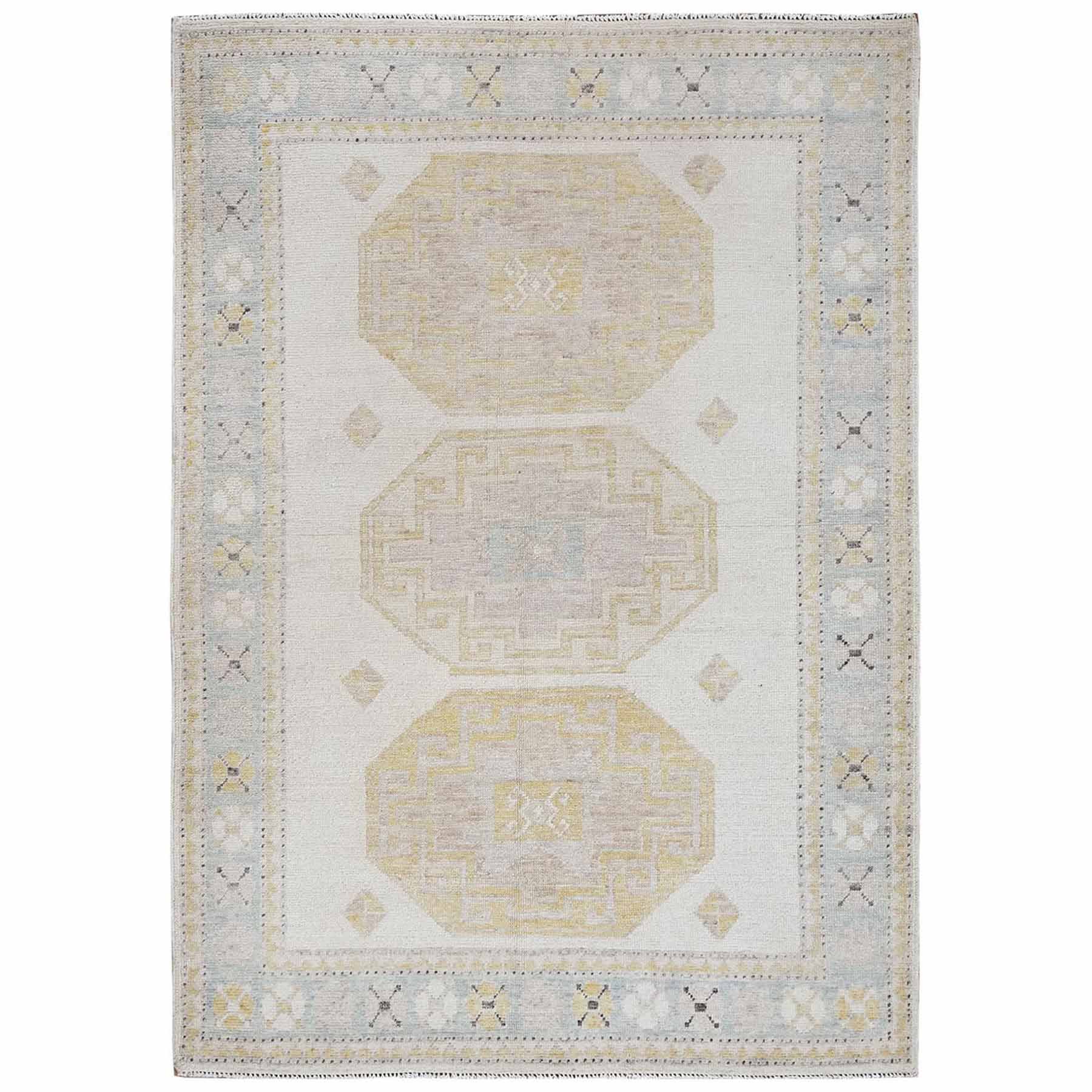 Oushak-And-Peshawar-Hand-Knotted-Rug-7075