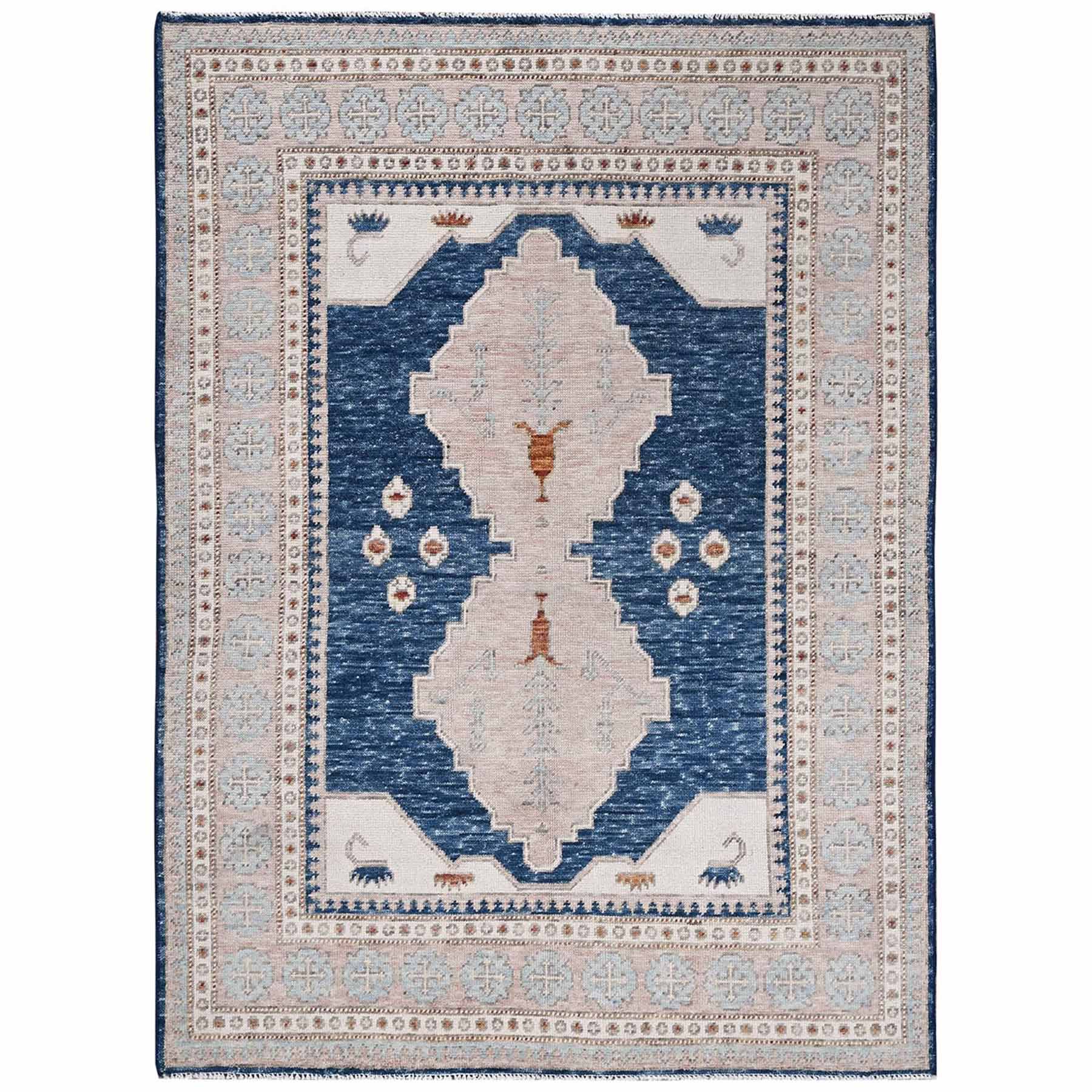 Oushak-And-Peshawar-Hand-Knotted-Rug-7080