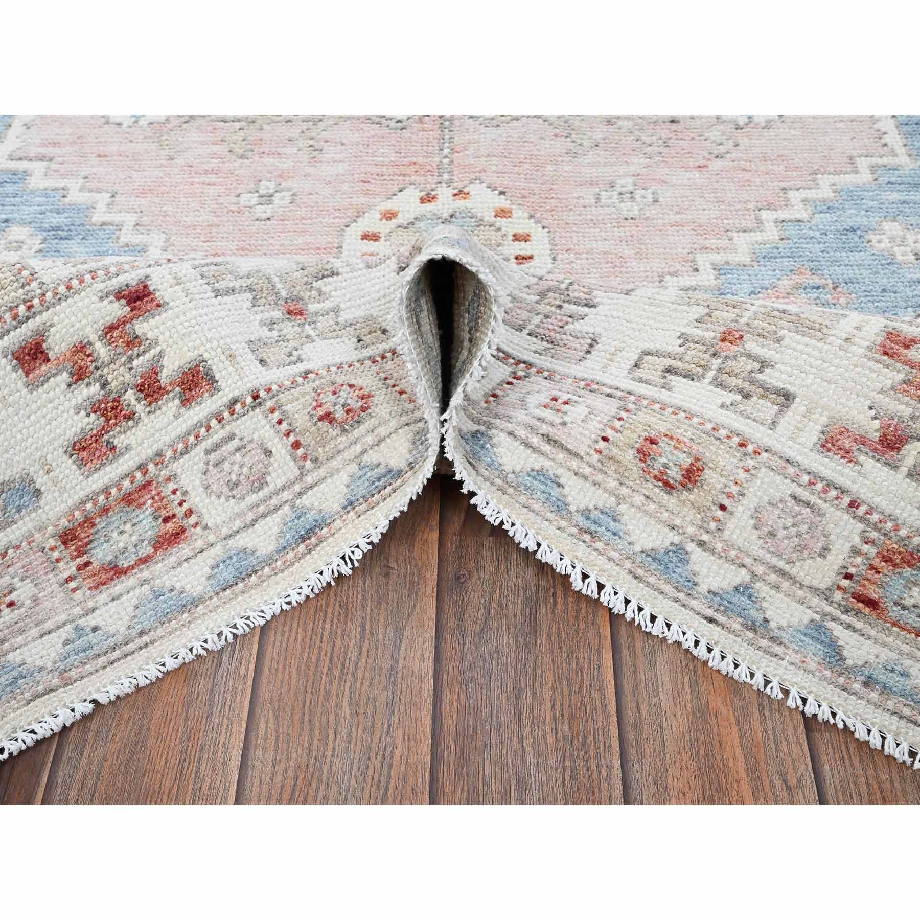 Oushak-And-Peshawar-Hand-Knotted-Rug-7095