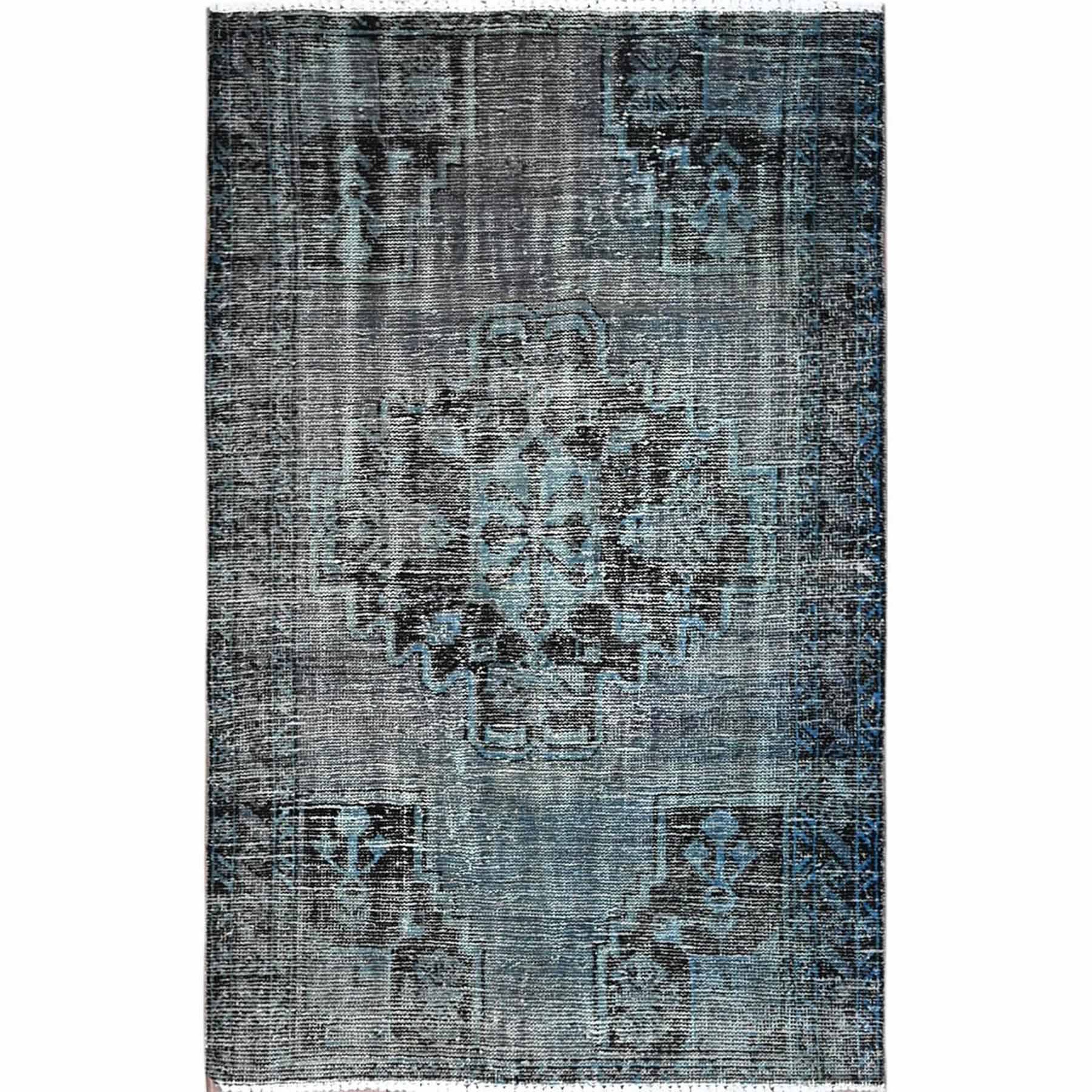 Overdyed-Vintage-Hand-Knotted-Rug-5095