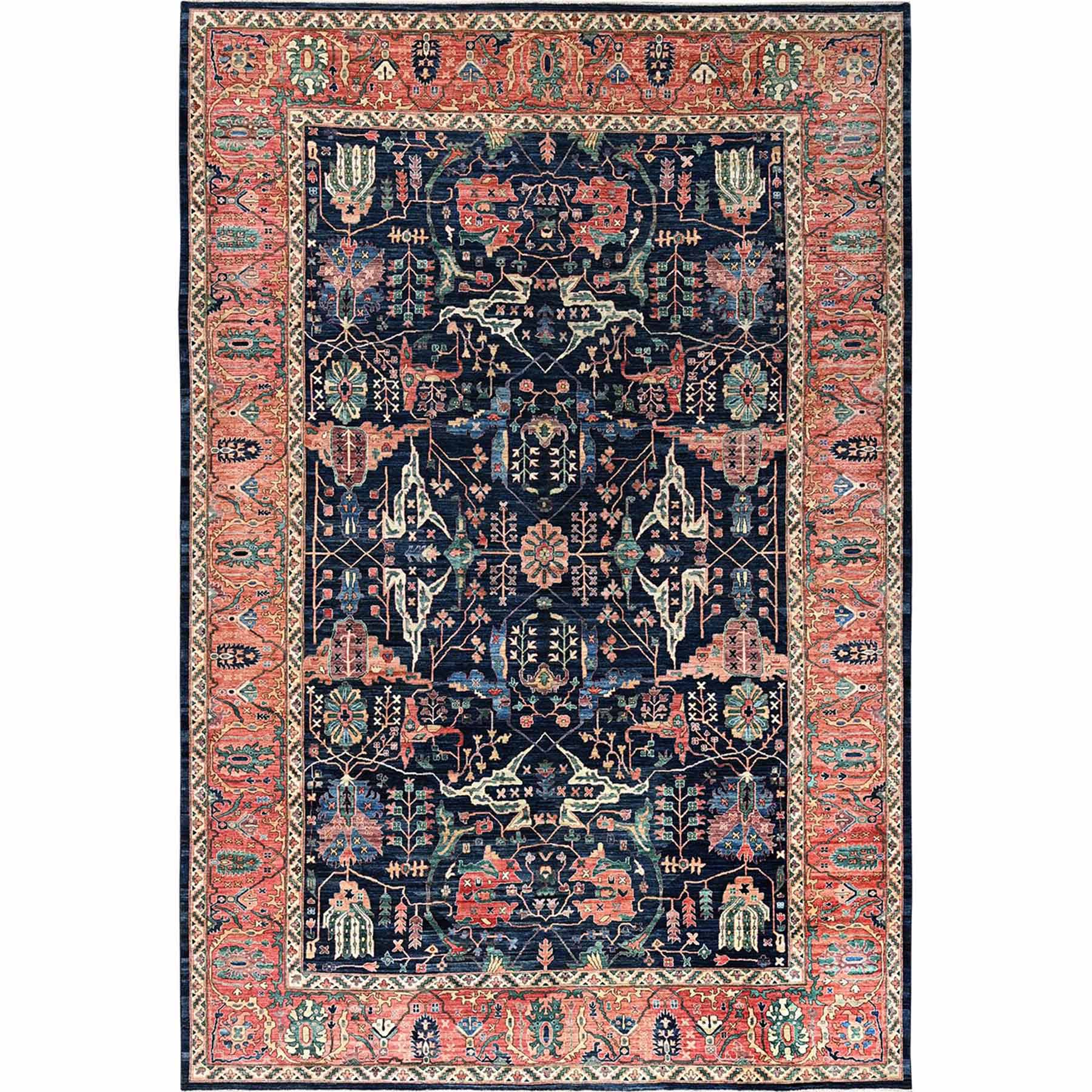 Tribal-Geometric-Hand-Knotted-Rug-5260