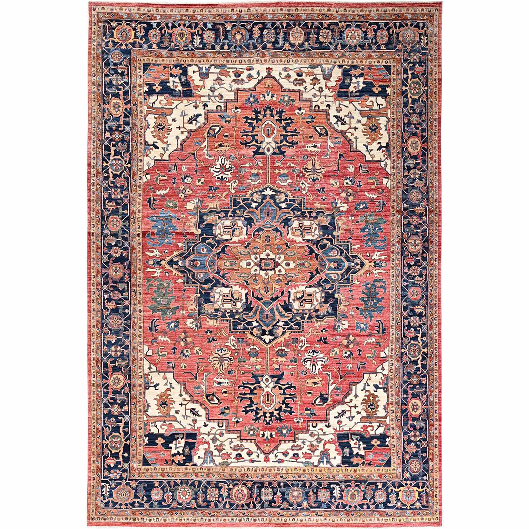 Tribal-Geometric-Hand-Knotted-Rug-5270