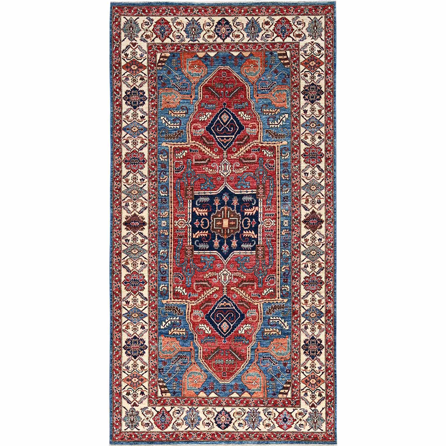Tribal-Geometric-Hand-Knotted-Rug-5290