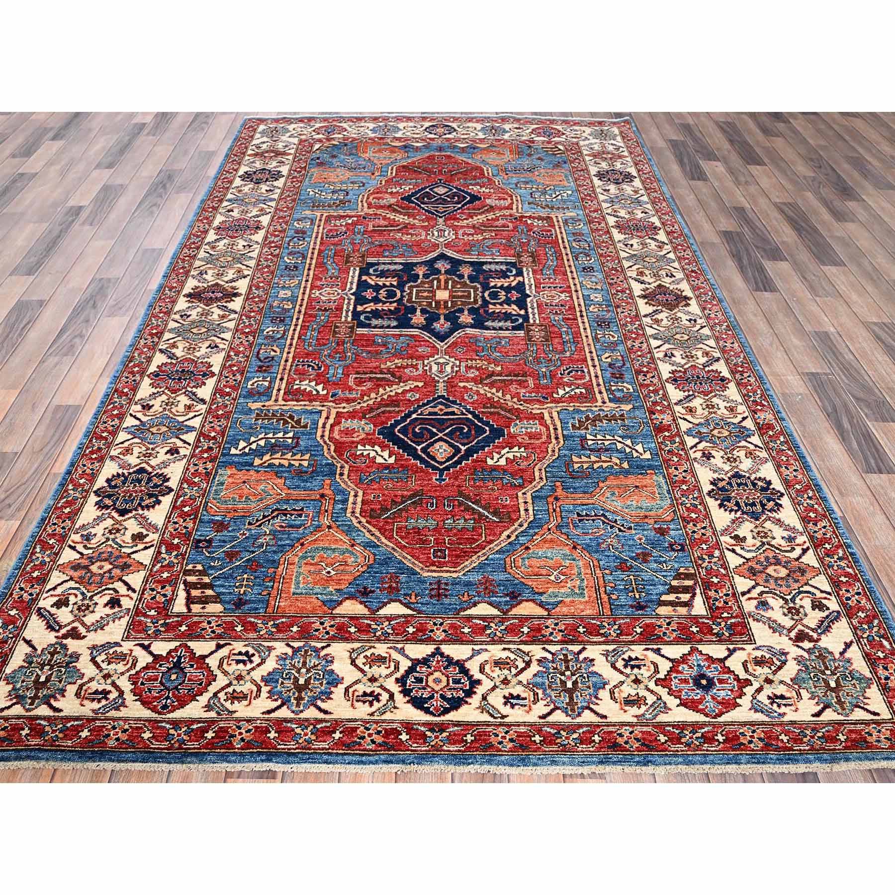 Tribal-Geometric-Hand-Knotted-Rug-5290