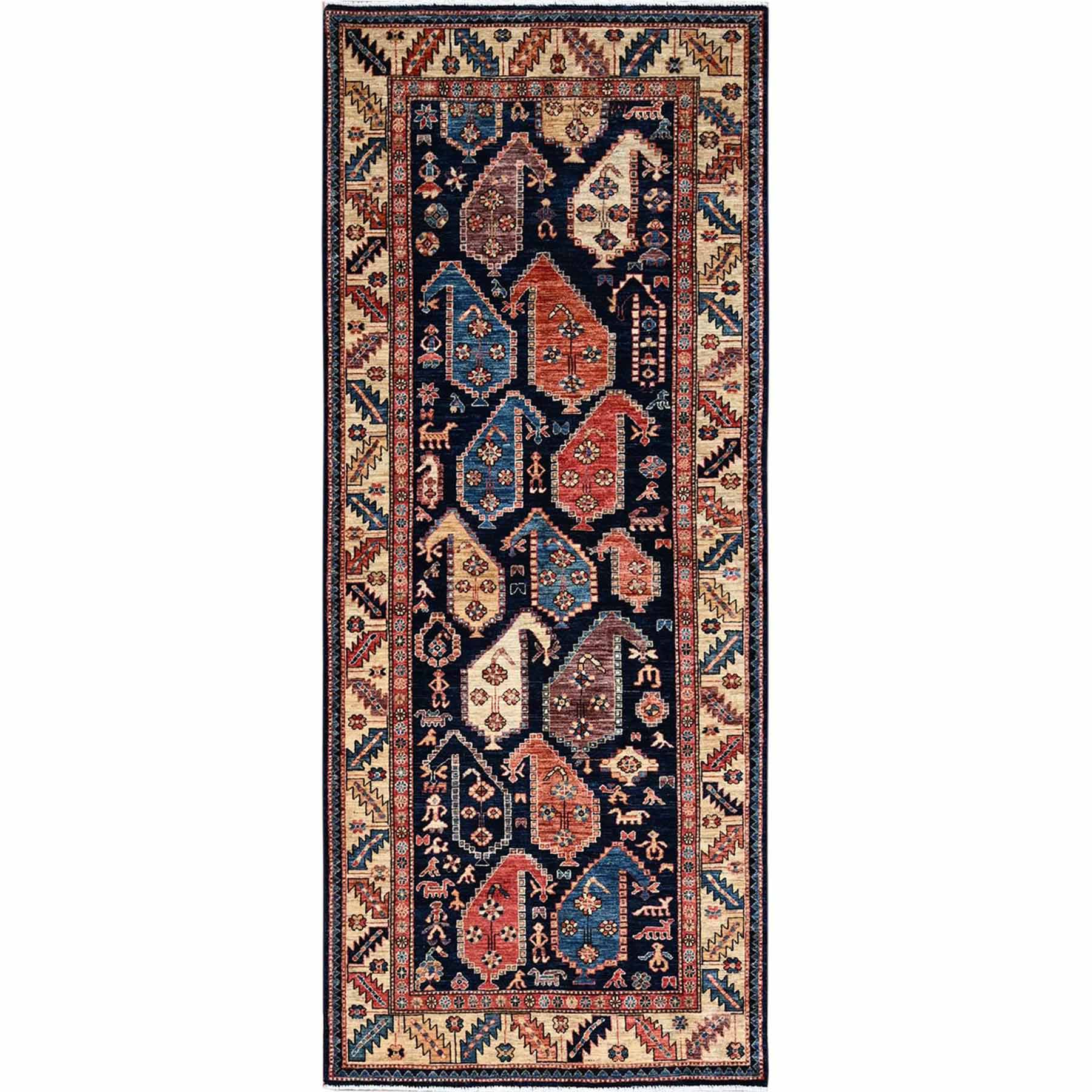 Tribal-Geometric-Hand-Knotted-Rug-5325