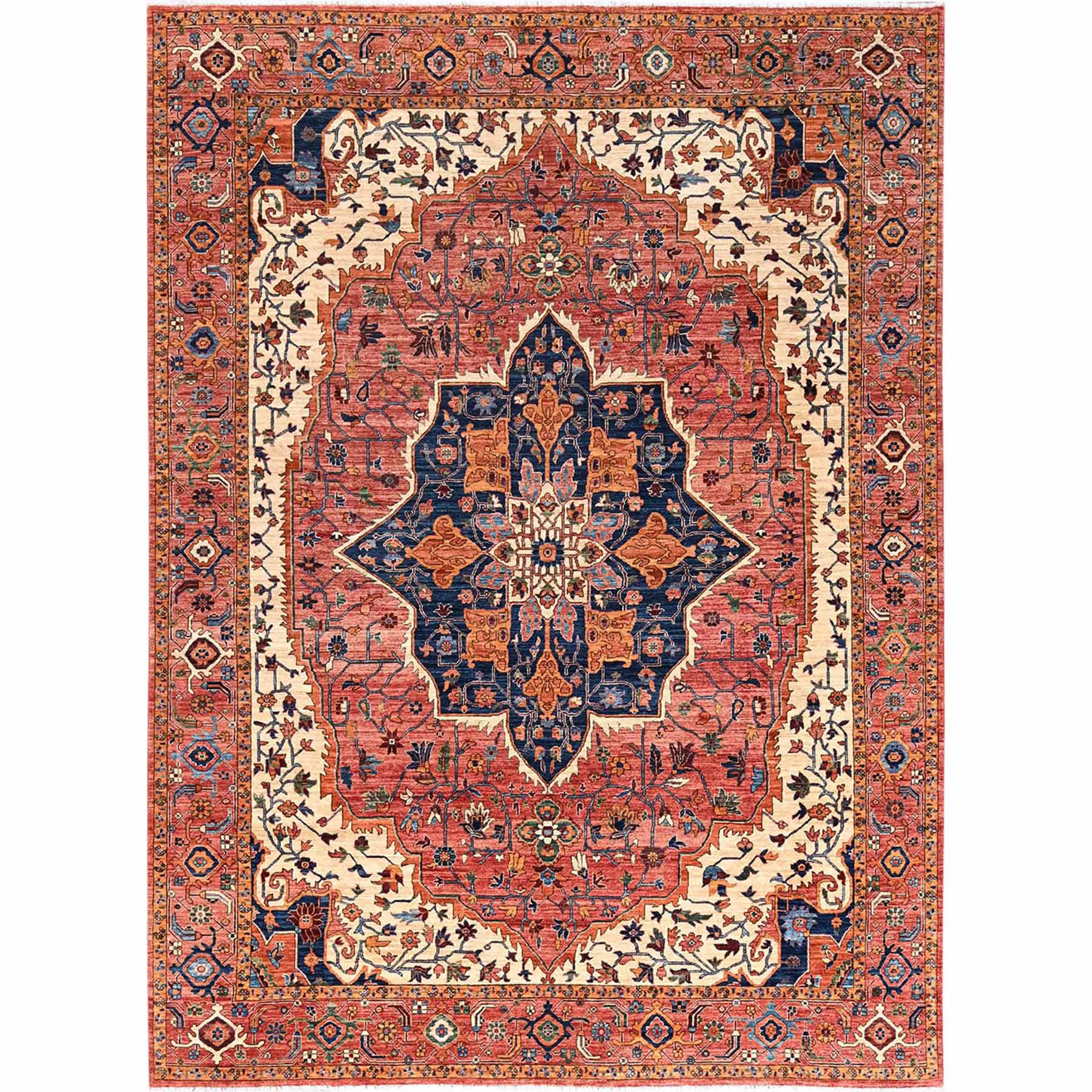 Tribal-Geometric-Hand-Knotted-Rug-5470