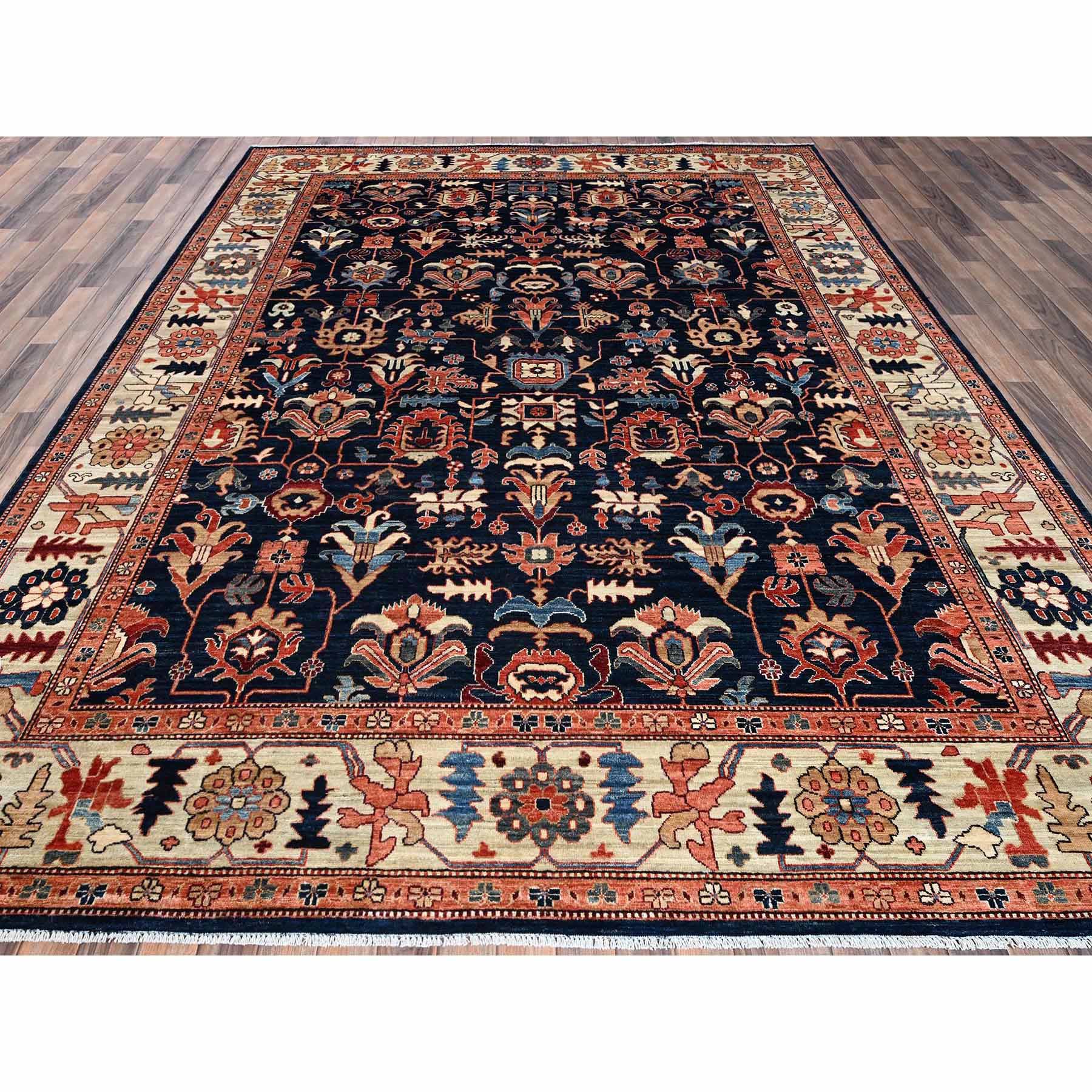 Tribal-Geometric-Hand-Knotted-Rug-5495