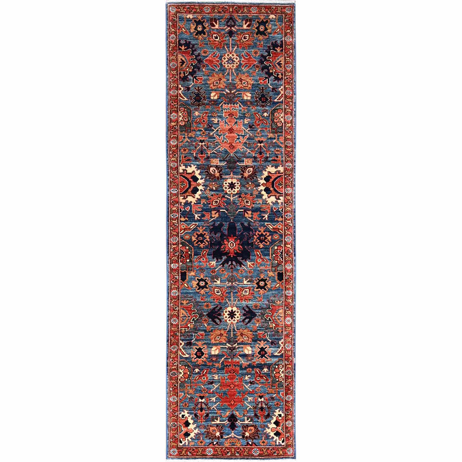 Tribal-Geometric-Hand-Knotted-Rug-5535