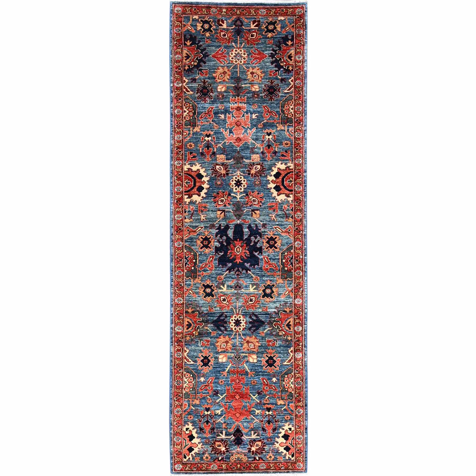 Tribal-Geometric-Hand-Knotted-Rug-5540