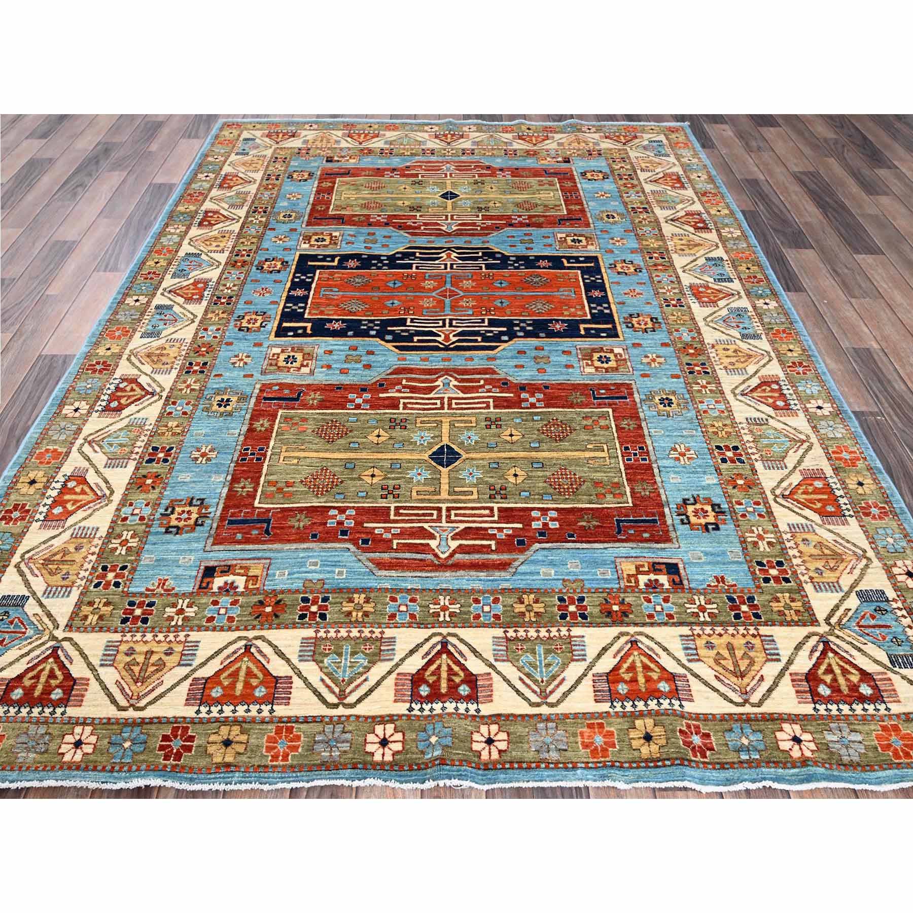 Tribal-Geometric-Hand-Knotted-Rug-5720