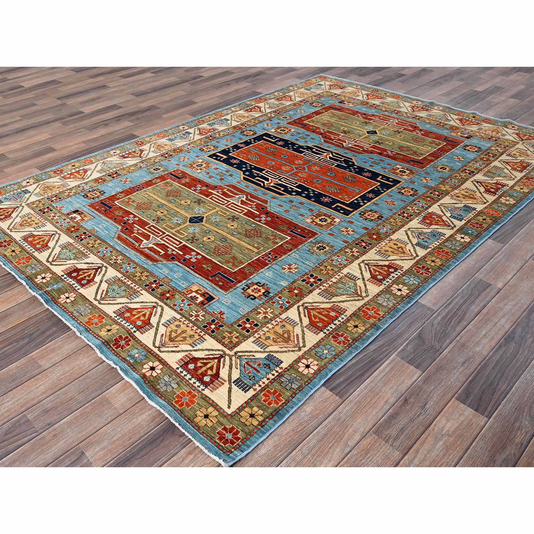 Tribal-Geometric-Hand-Knotted-Rug-5720