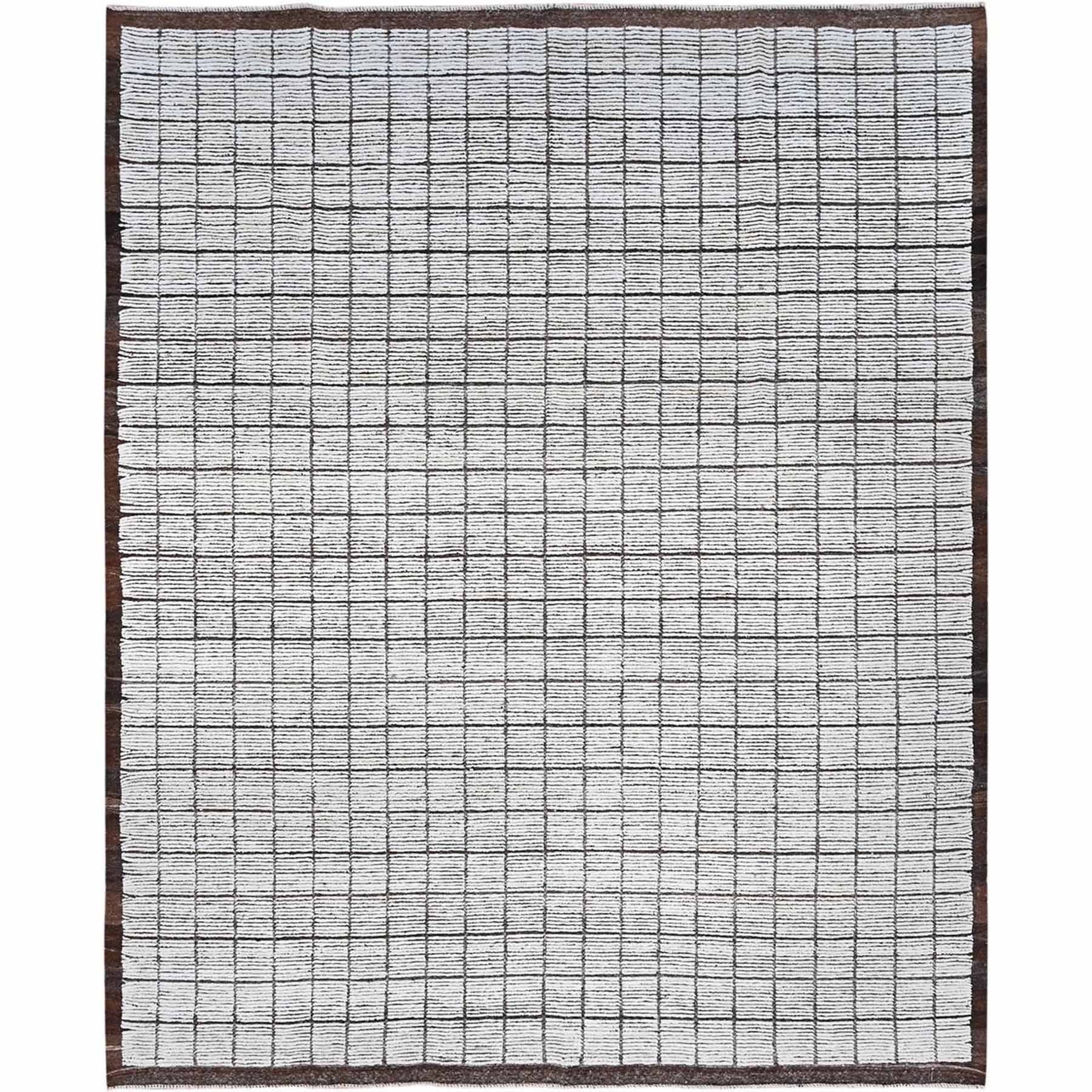 Tribal-Geometric-Hand-Knotted-Rug-6700