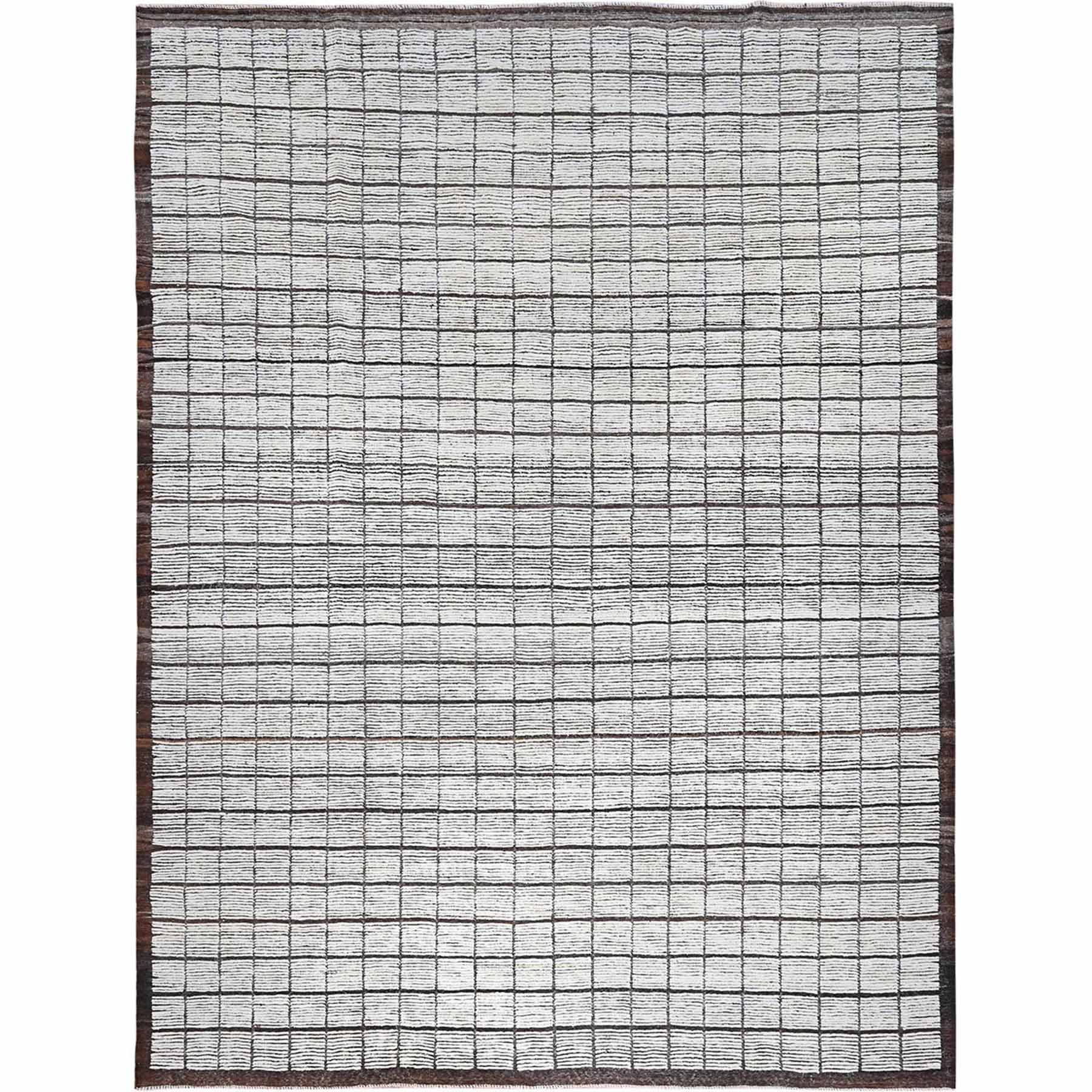Tribal-Geometric-Hand-Knotted-Rug-6705