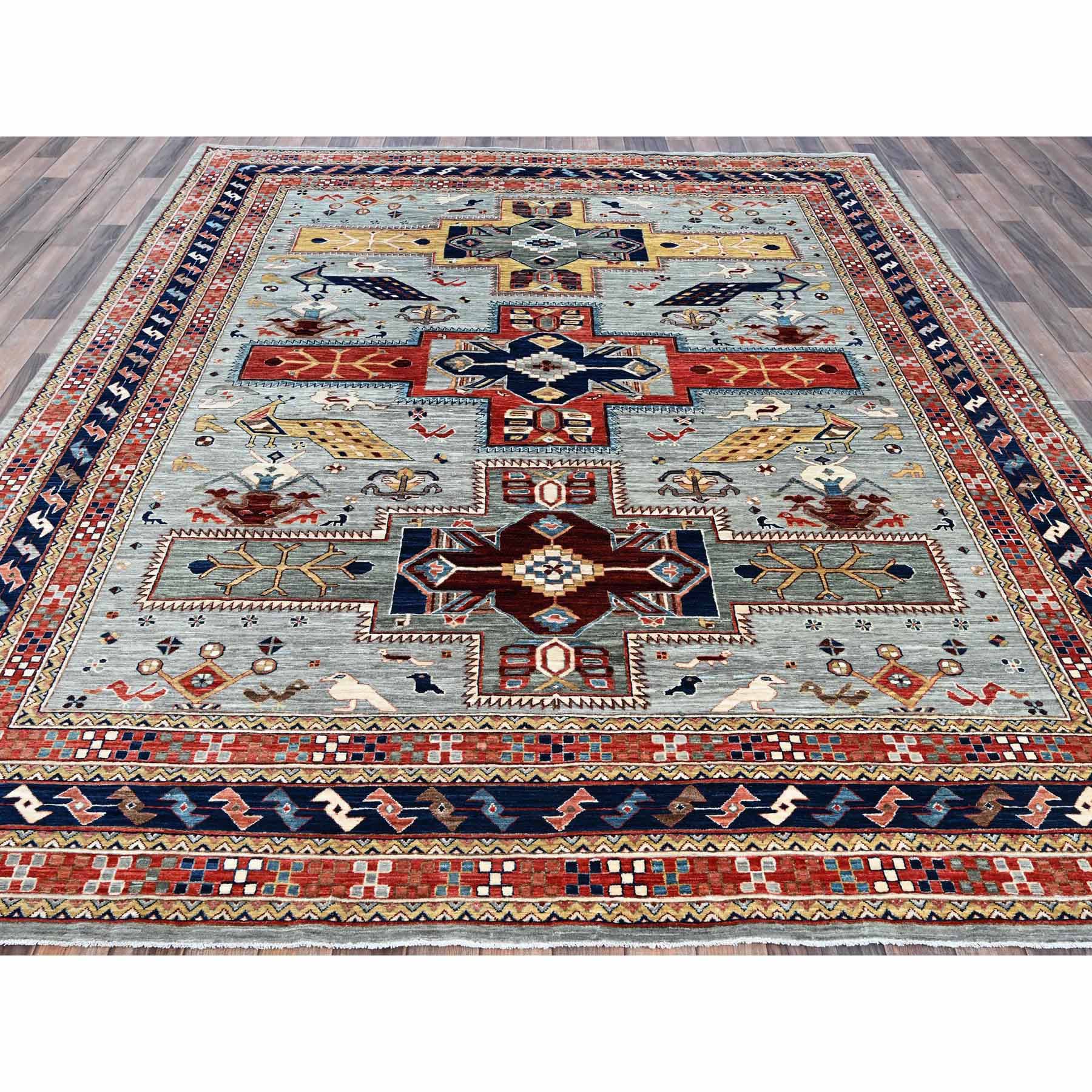 Tribal-Geometric-Hand-Knotted-Rug-6735