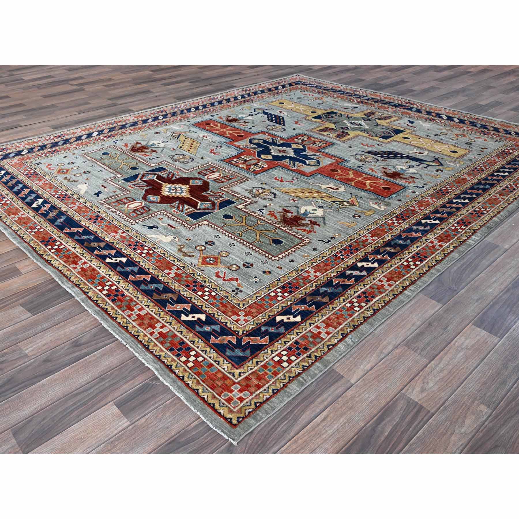 Tribal-Geometric-Hand-Knotted-Rug-6735