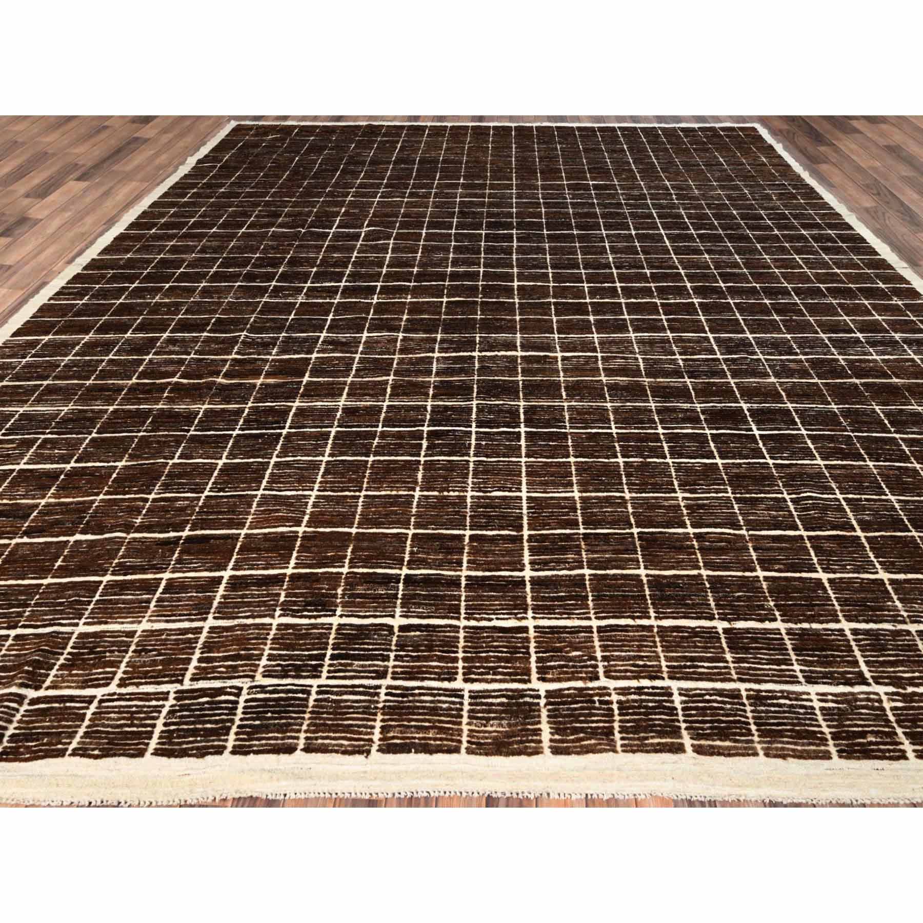Tribal-Geometric-Hand-Knotted-Rug-7165