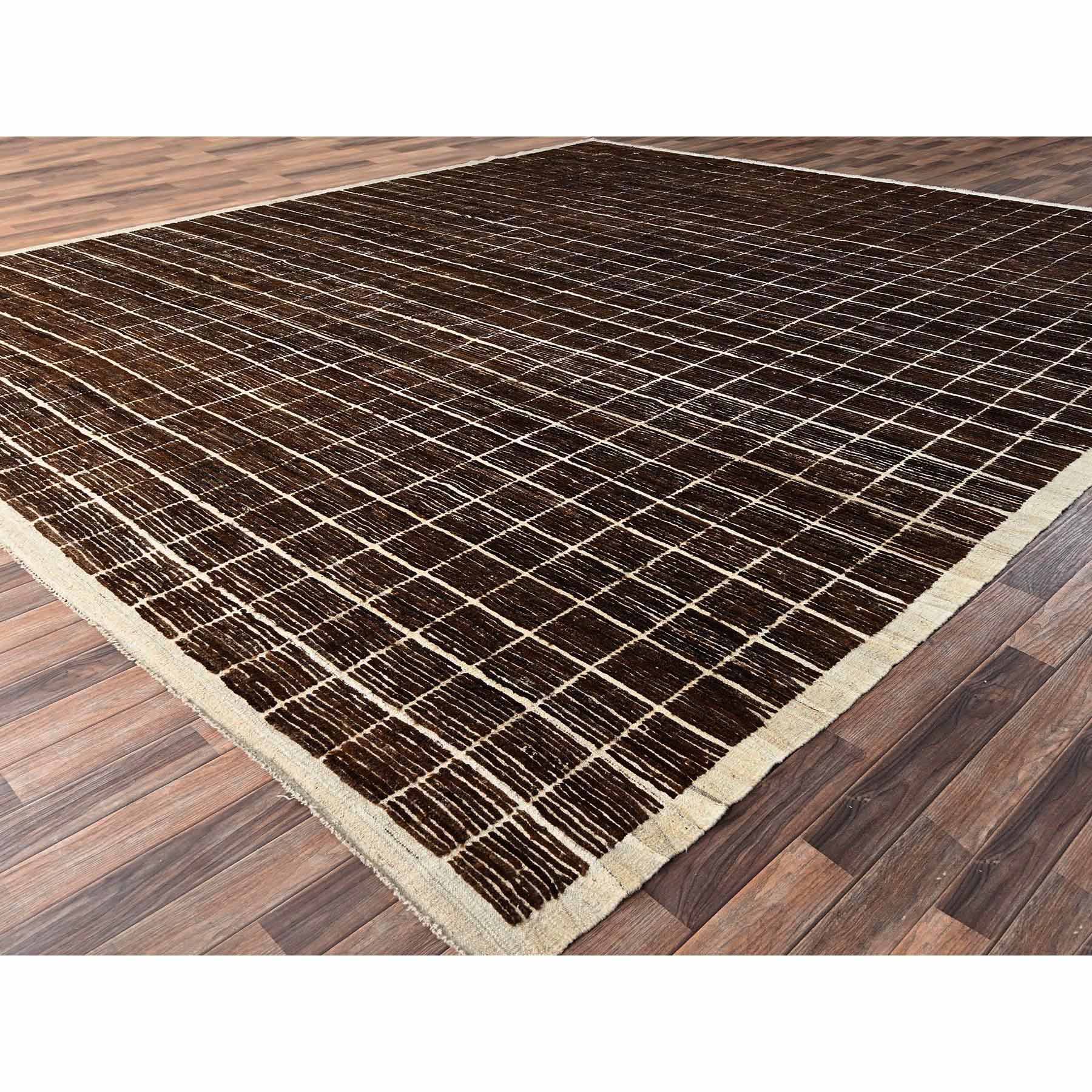 Tribal-Geometric-Hand-Knotted-Rug-7165