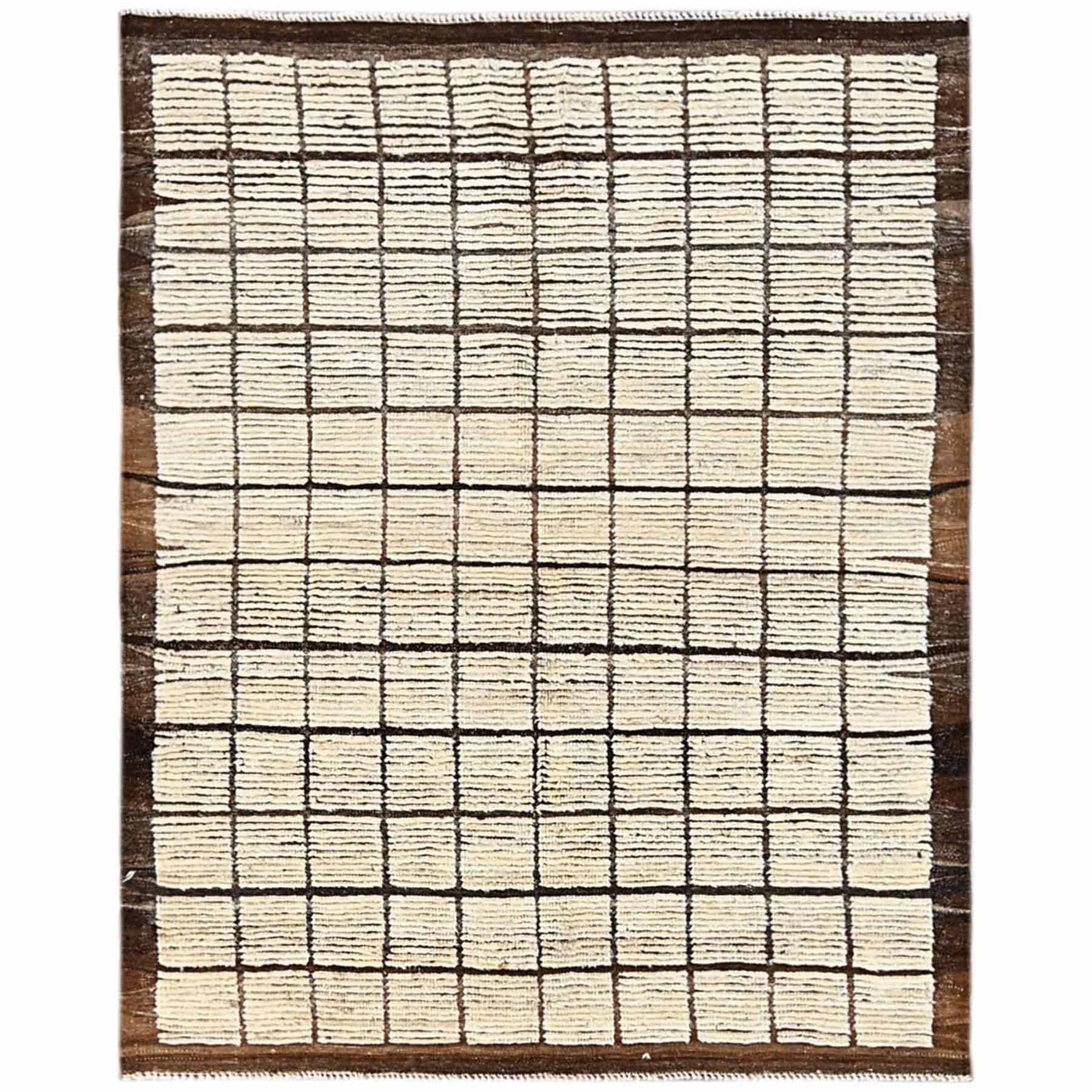 Tribal-Geometric-Hand-Knotted-Rug-7200