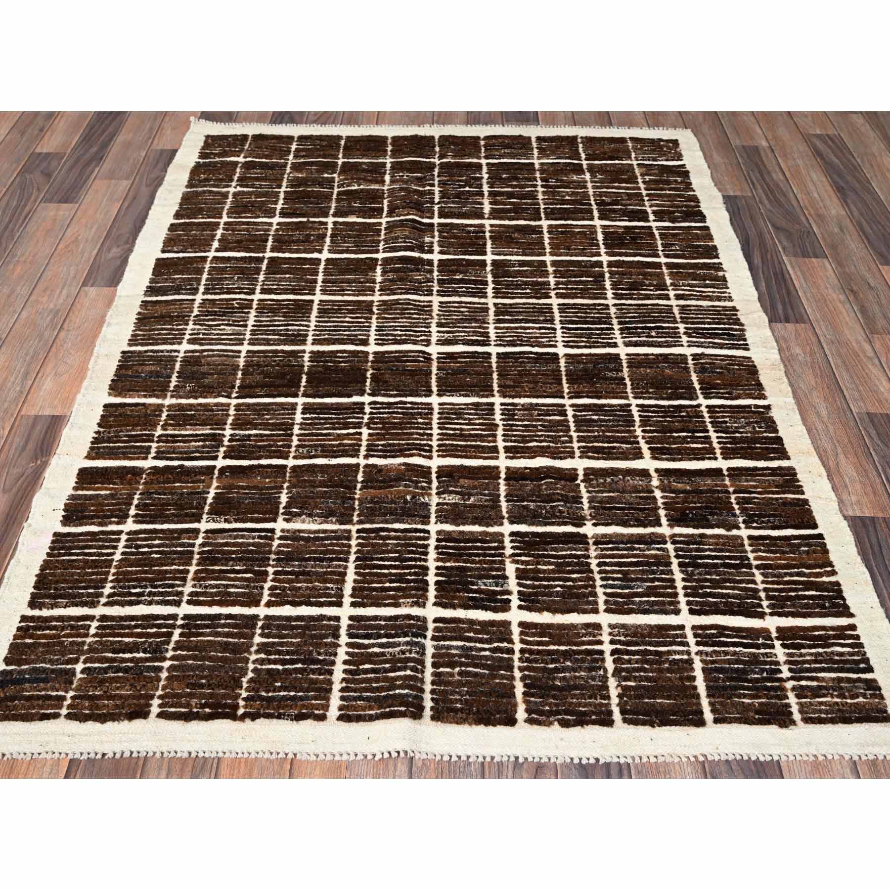 Tribal-Geometric-Hand-Knotted-Rug-7205