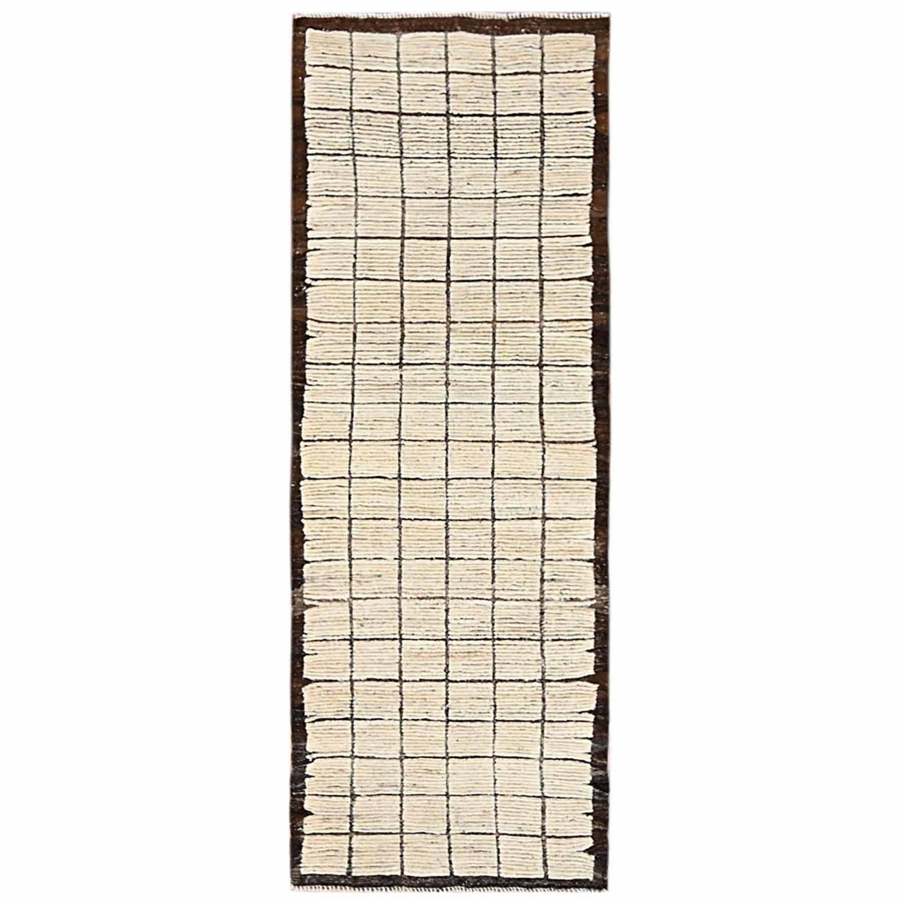 Tribal-Geometric-Hand-Knotted-Rug-7255