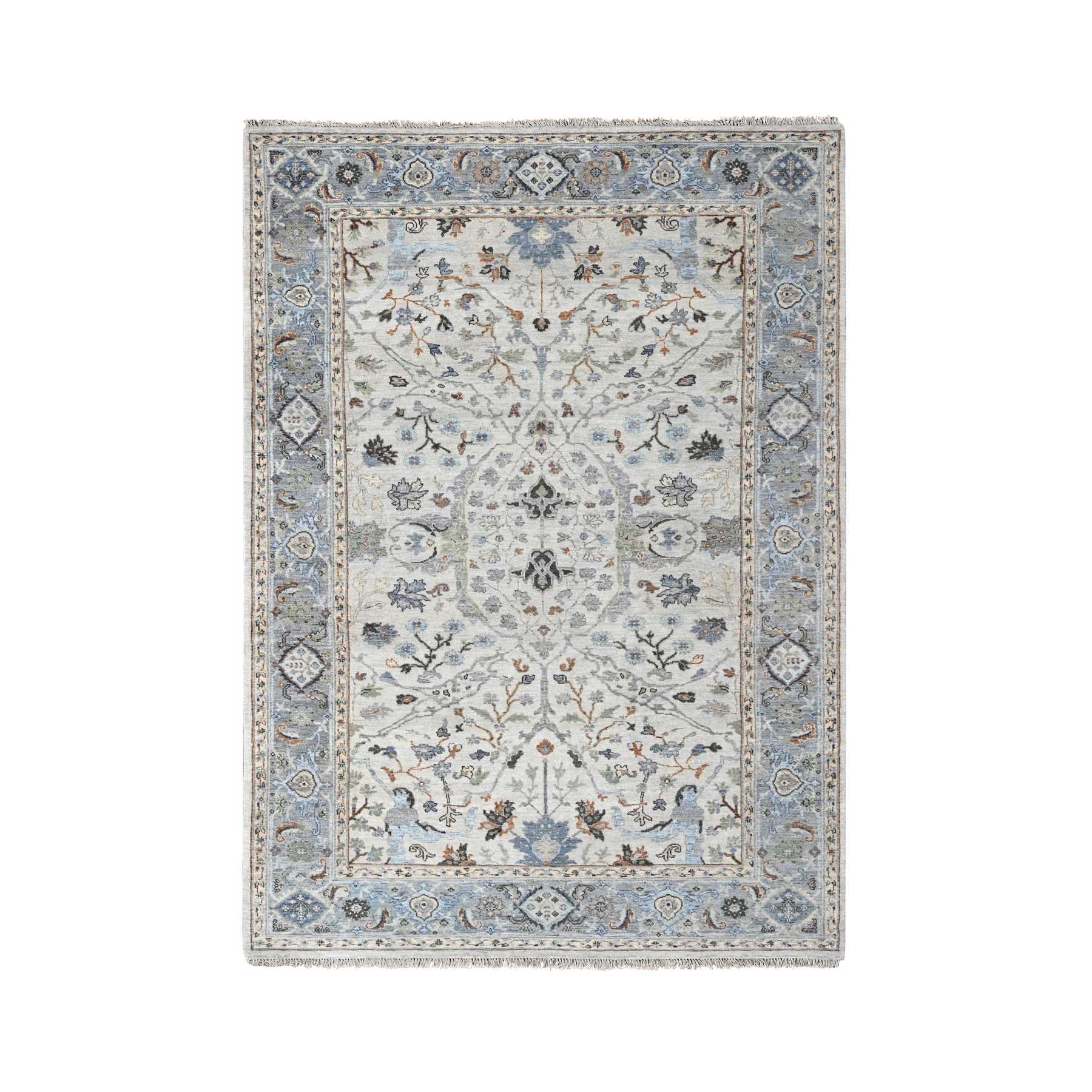 Oushak-And-Peshawar-Hand-Knotted-Rug-50200