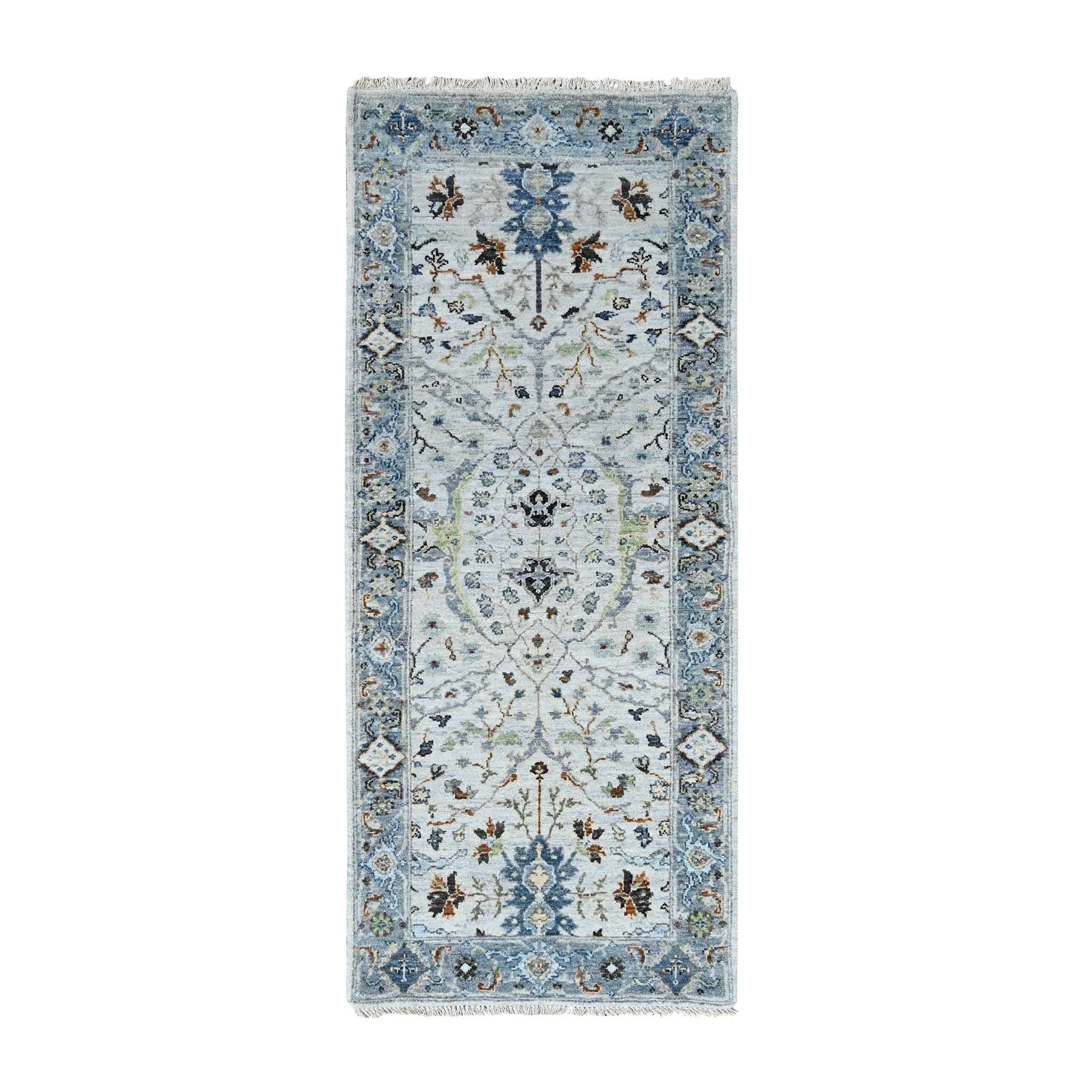 Oushak-And-Peshawar-Hand-Knotted-Rug-50405