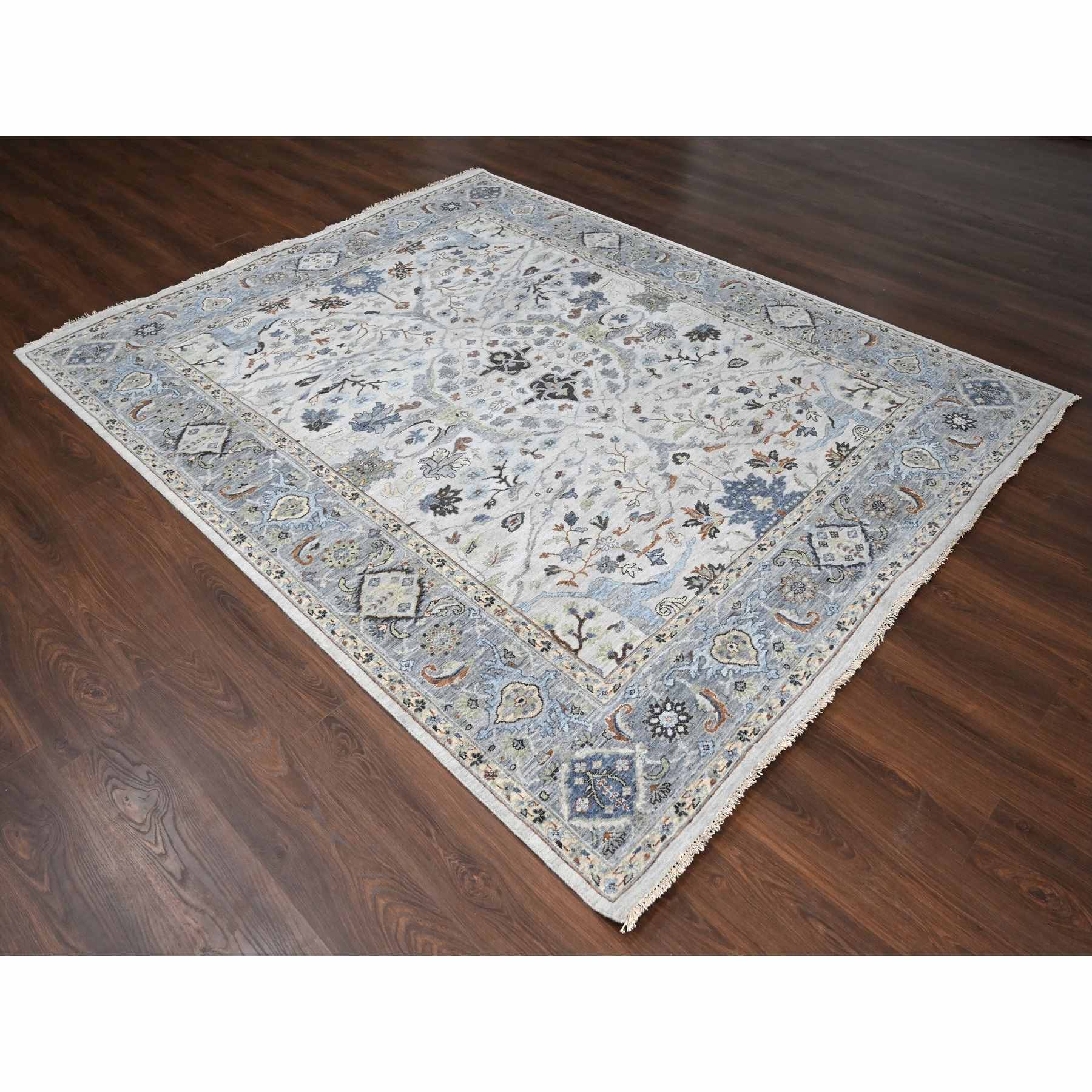 Oushak-And-Peshawar-Hand-Knotted-Rug-50415