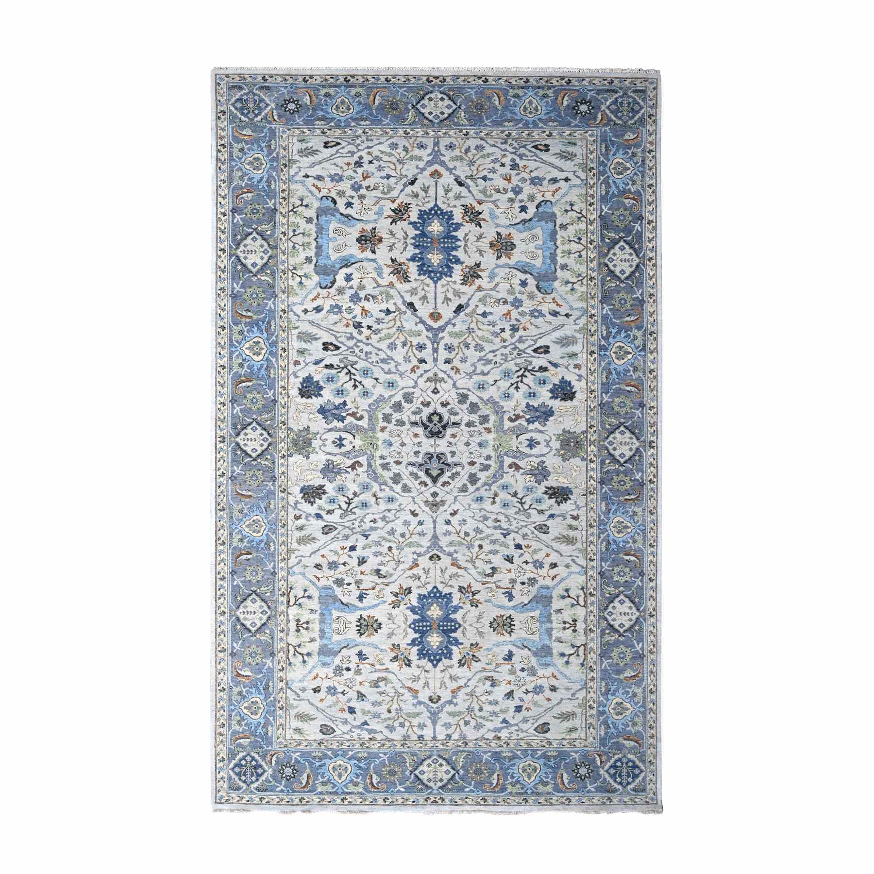 Oushak-And-Peshawar-Hand-Knotted-Rug-50435