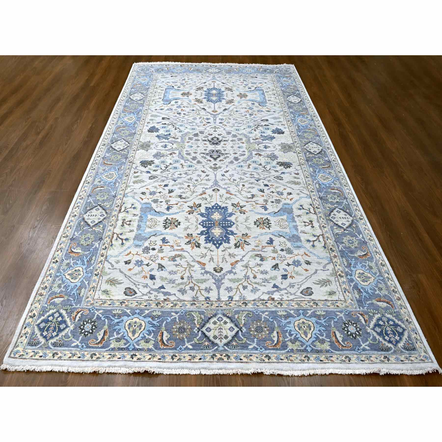 Oushak-And-Peshawar-Hand-Knotted-Rug-50435