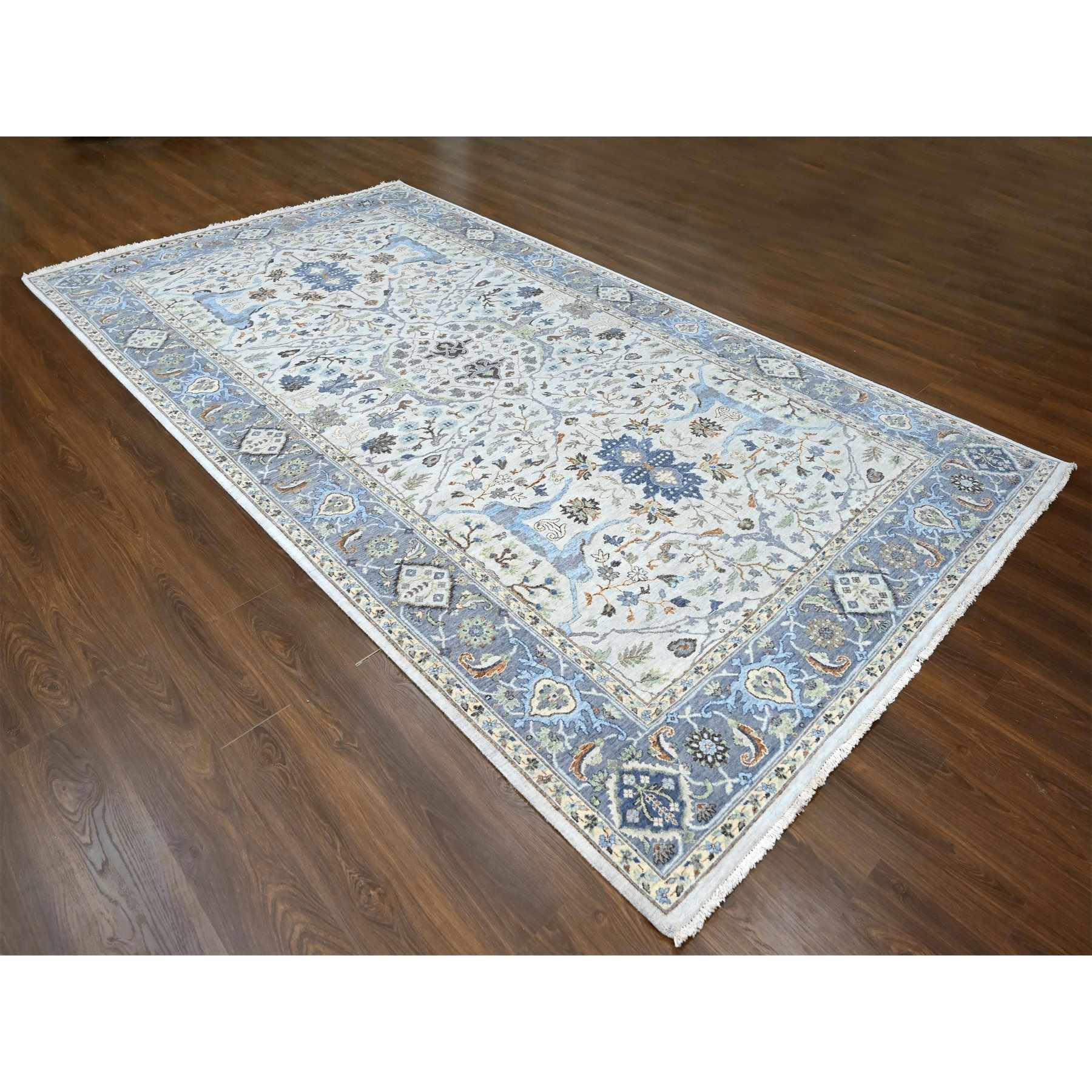 Oushak-And-Peshawar-Hand-Knotted-Rug-50435