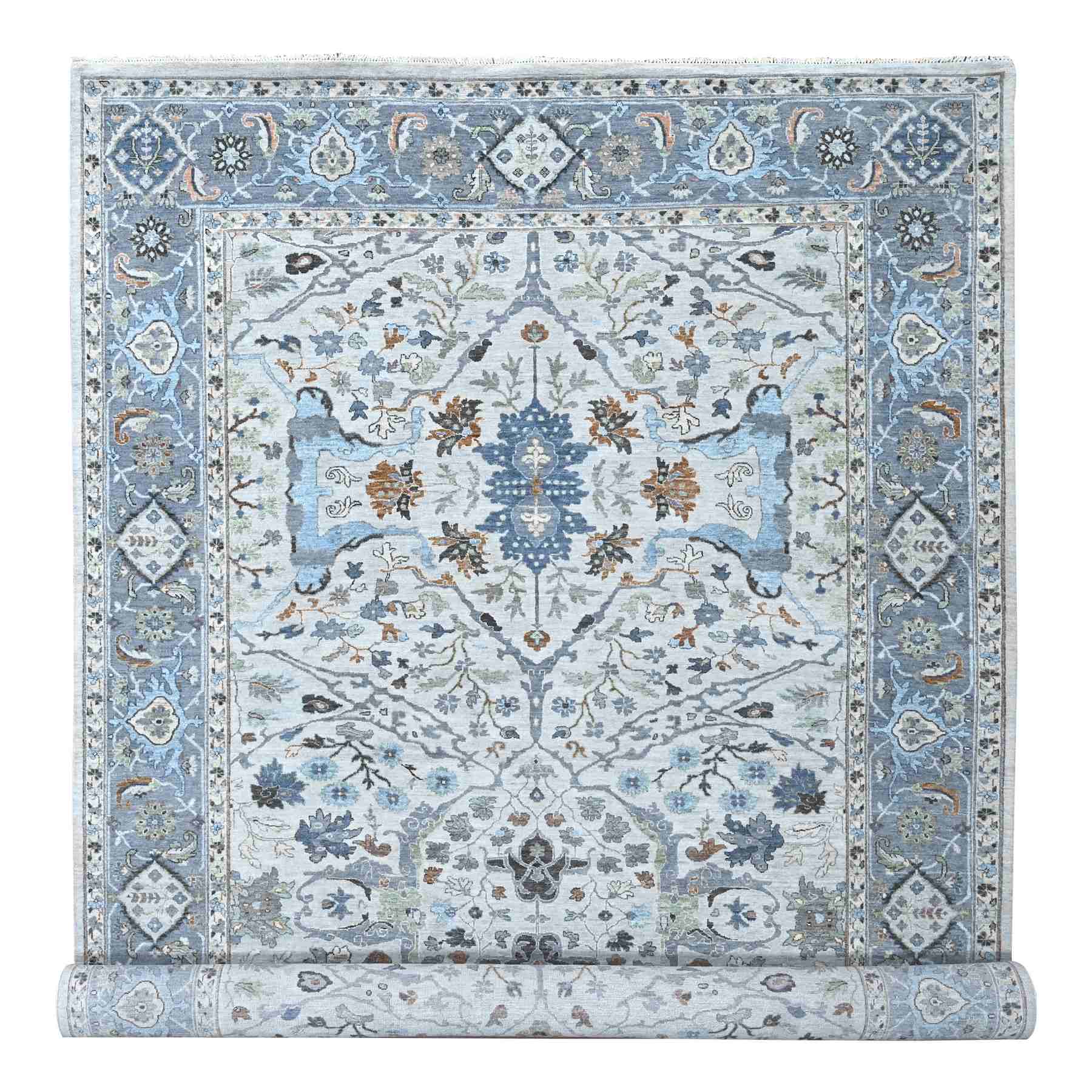 Oushak-And-Peshawar-Hand-Knotted-Rug-50460