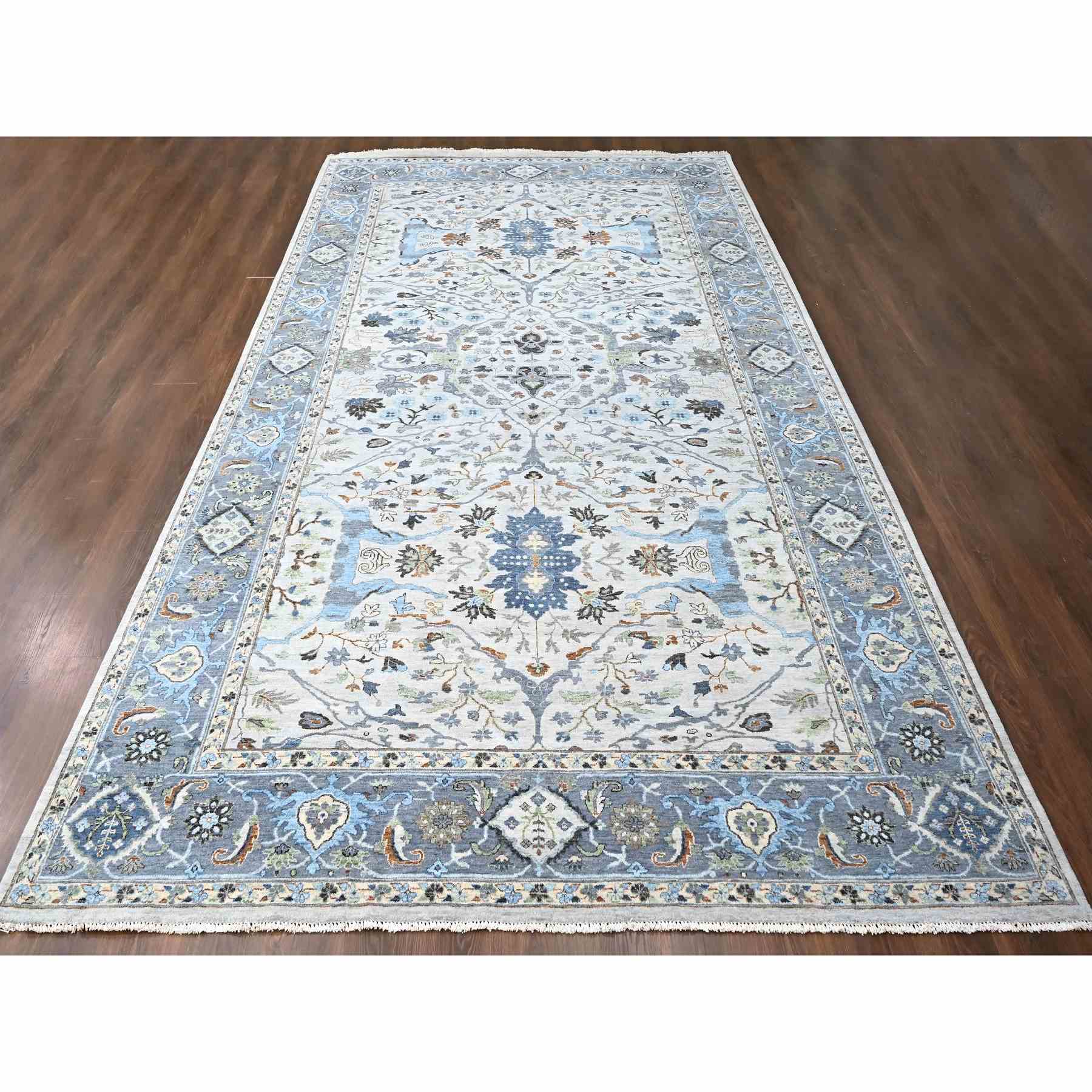 Oushak-And-Peshawar-Hand-Knotted-Rug-50460