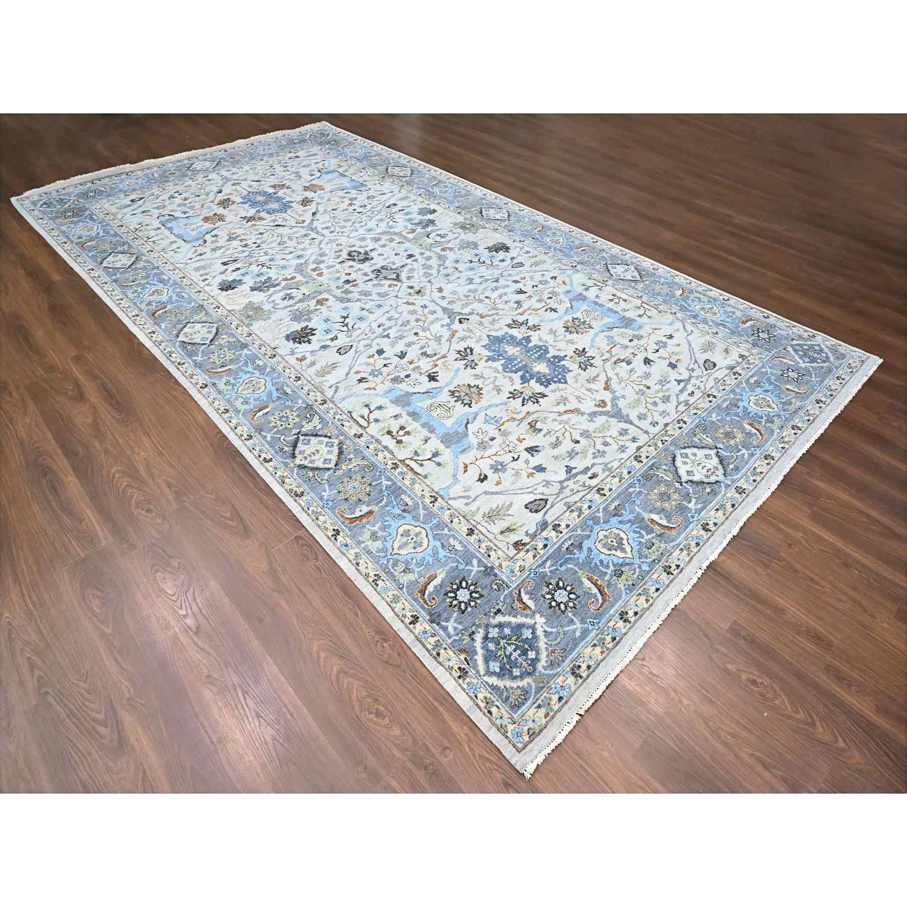 Oushak-And-Peshawar-Hand-Knotted-Rug-50460