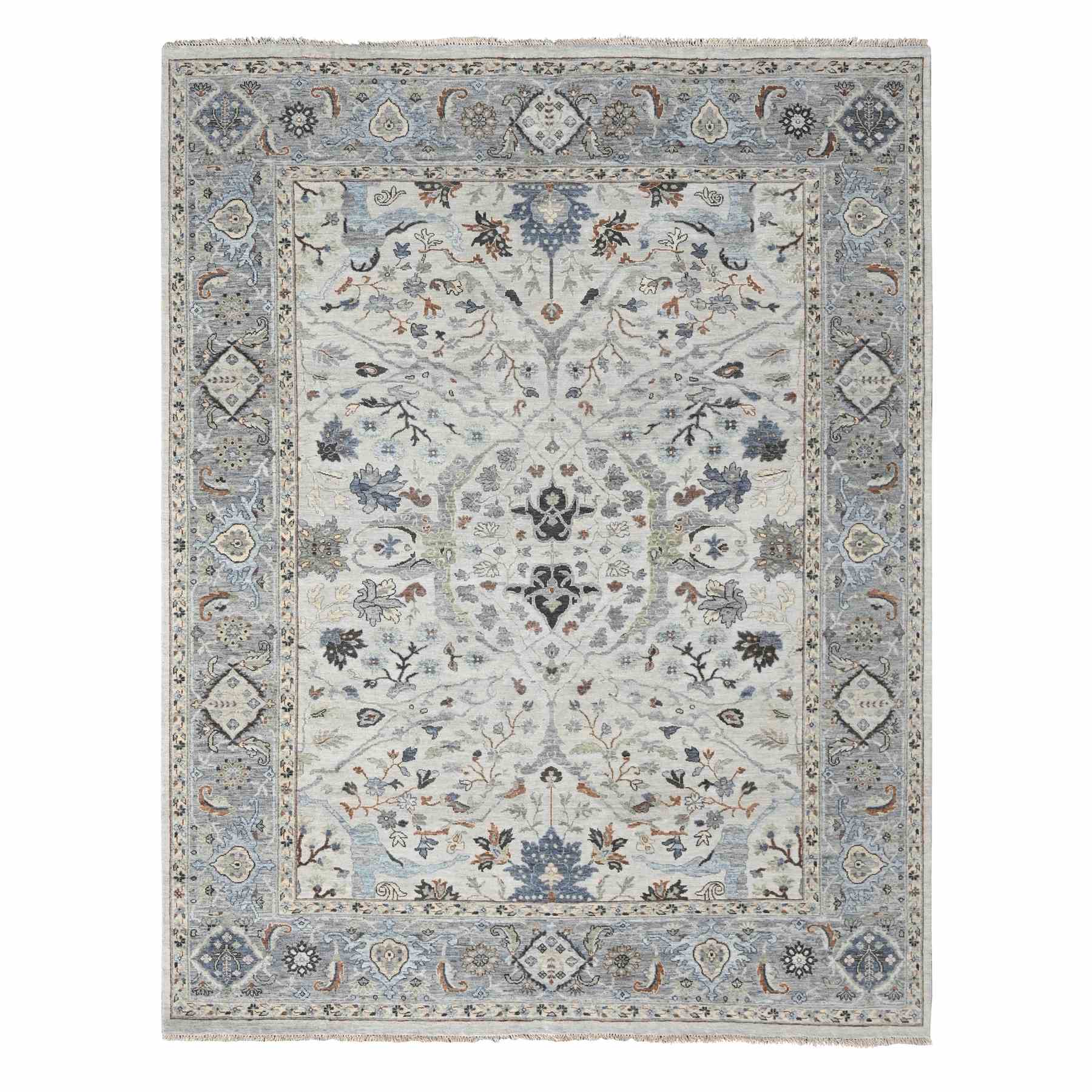 Oushak-And-Peshawar-Hand-Knotted-Rug-50465