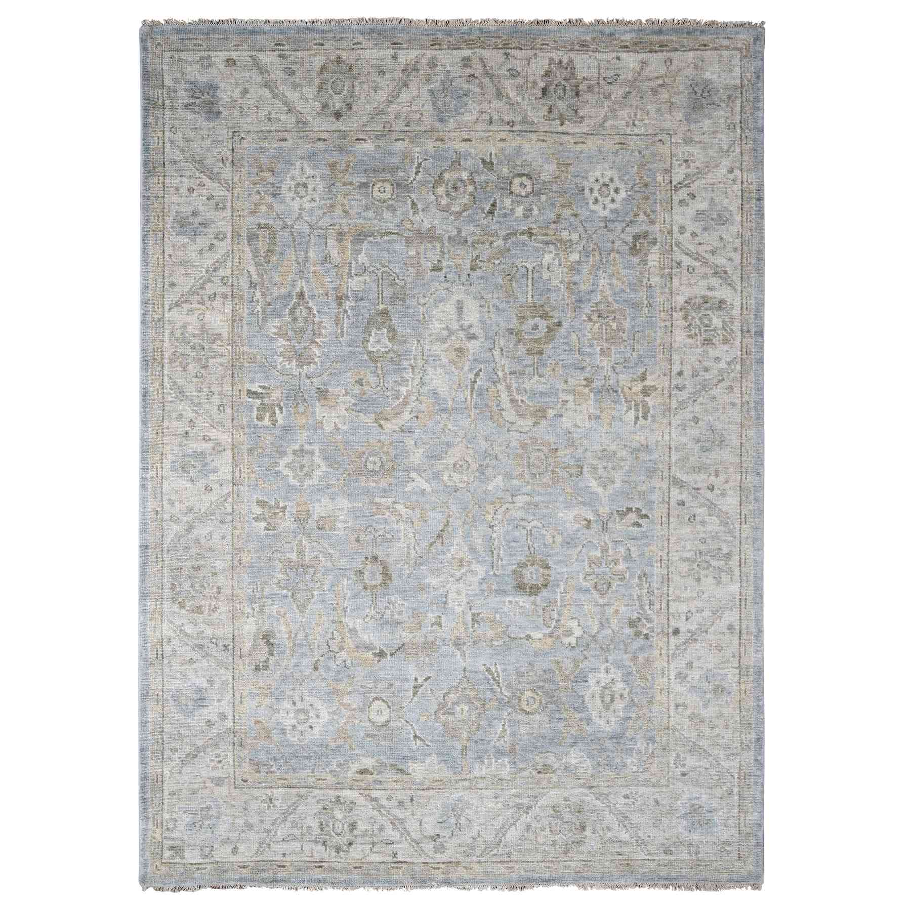 Oushak-And-Peshawar-Hand-Knotted-Rug-50470